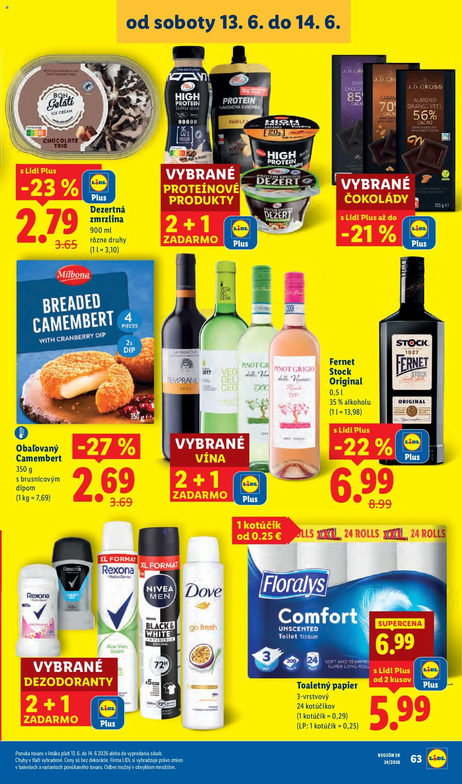 Nové Lidl akcie – leták je platný od 08.06.2026 | Strana: 95 | Produkty: Nivea, Toaletný papier, Fernet, Fernet Stock