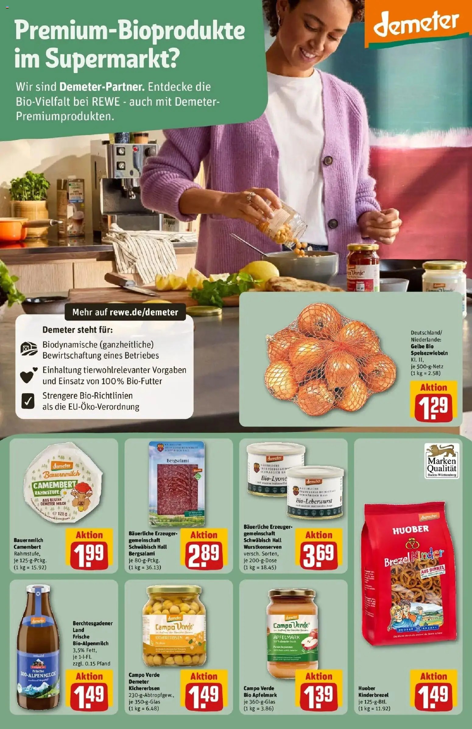 REWE Prospekt ab 10.08.2026 zum Blättern » Angebote | Seite: 31 | Produkte: Milch, Camembert