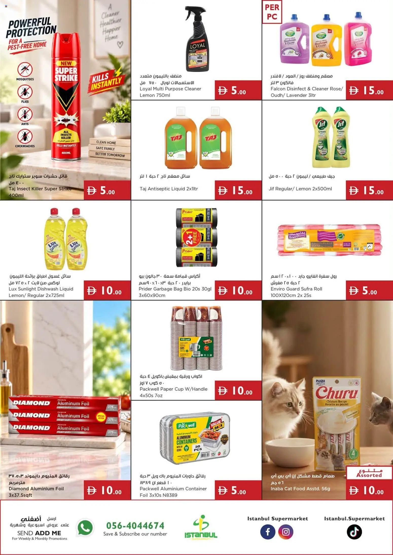 {H1} | Page: 13 | Products: Bag, Disinfectant, Cream, Cat food