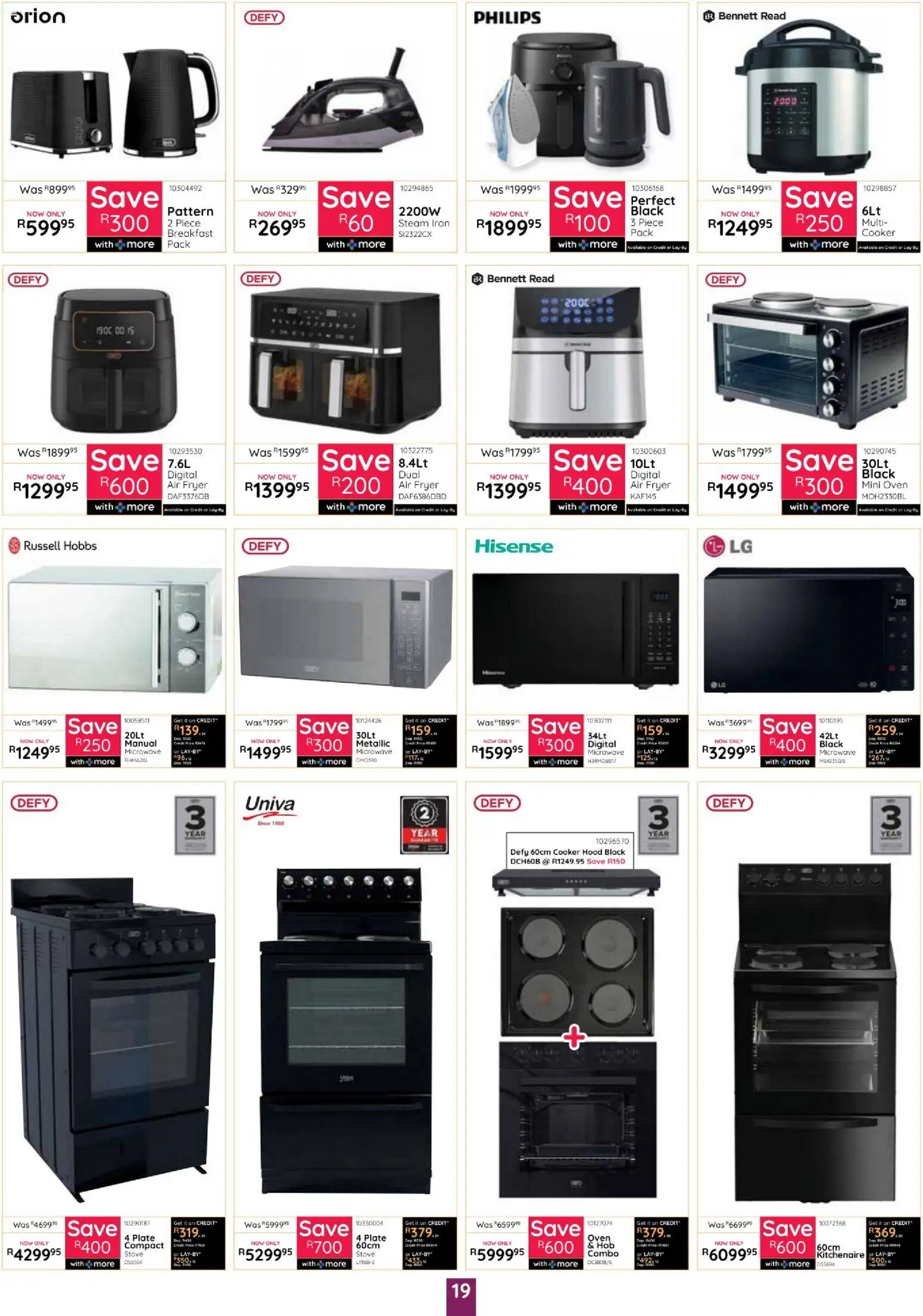 New Bradlows catalogue – valid from 15/10/2026 | Page: 19 | Products: Oven, Hob, Breakfast, Air fryer