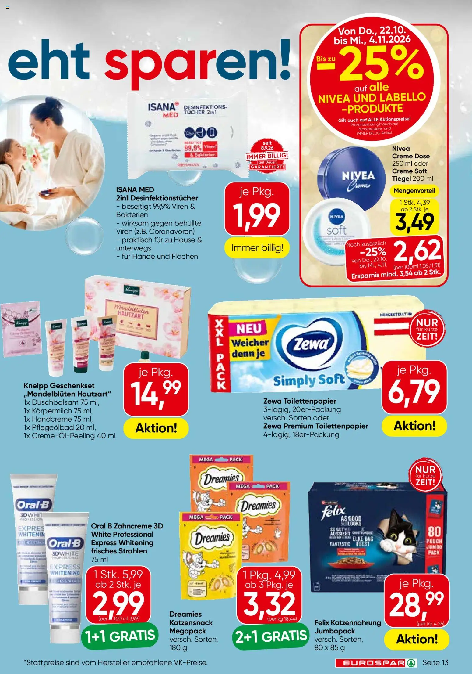 Eurospar Flugblatt gültig ab 22.10.2026 | Seite: 13