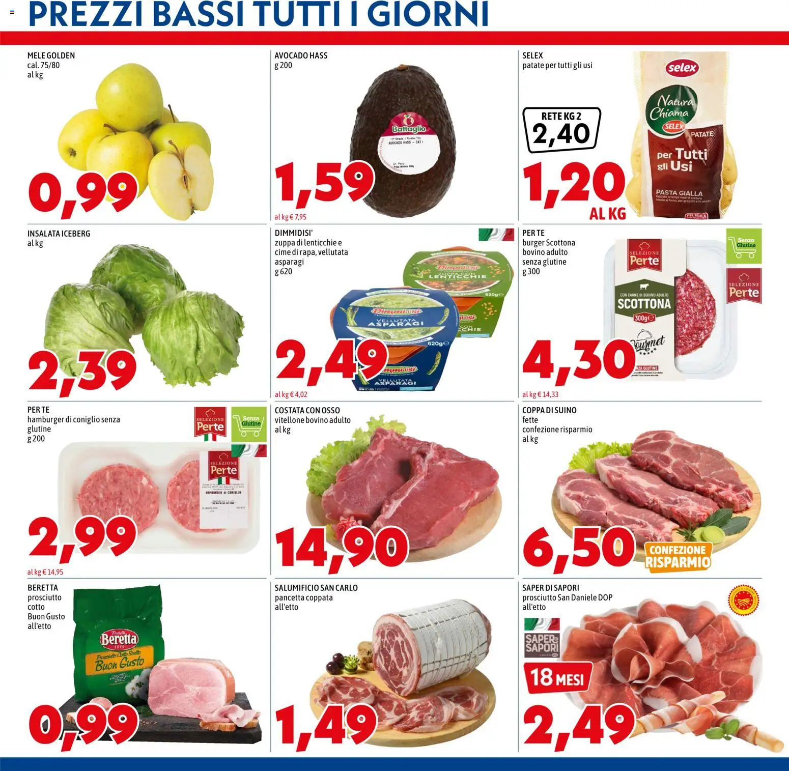 Volantino Mega del 01/10/2026 | Pagina: 3 | Prodotti: Insalata, Patate, Carne, Hamburger