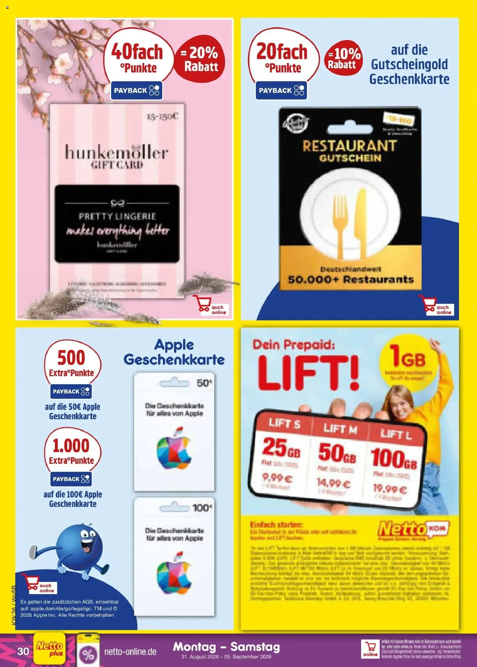 Netto Marken-Discount Prospekt Mannheim (ab 31.08.2026) » Angebote | Seite: 40 | Produkte: Apple