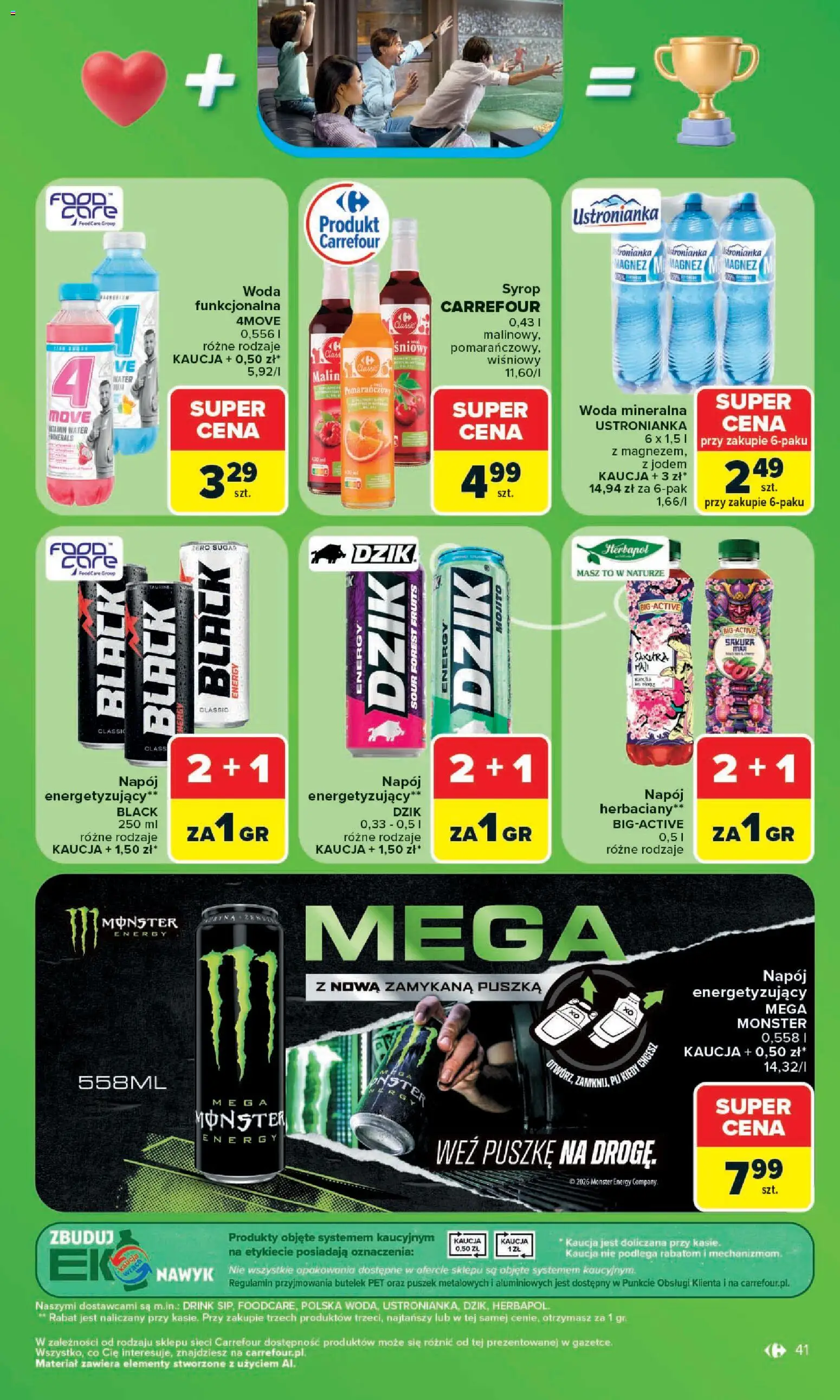 Carrefour gazetka od 13.07.2026 | Strona: 43 | Produkty: Syrop, Woda