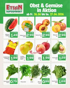 ETSAN Obst & Gemüse ab 26.06.2026 gültig | Seite: 2 | Produkte: Avocado, Wasser, Obst, Petersilie