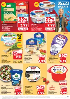 Náhled letáku Kaufland Polsko leták od 07.05.2026 | Strana: 41 | Produkty: Gouda, Brie, Karty, Mascarpone