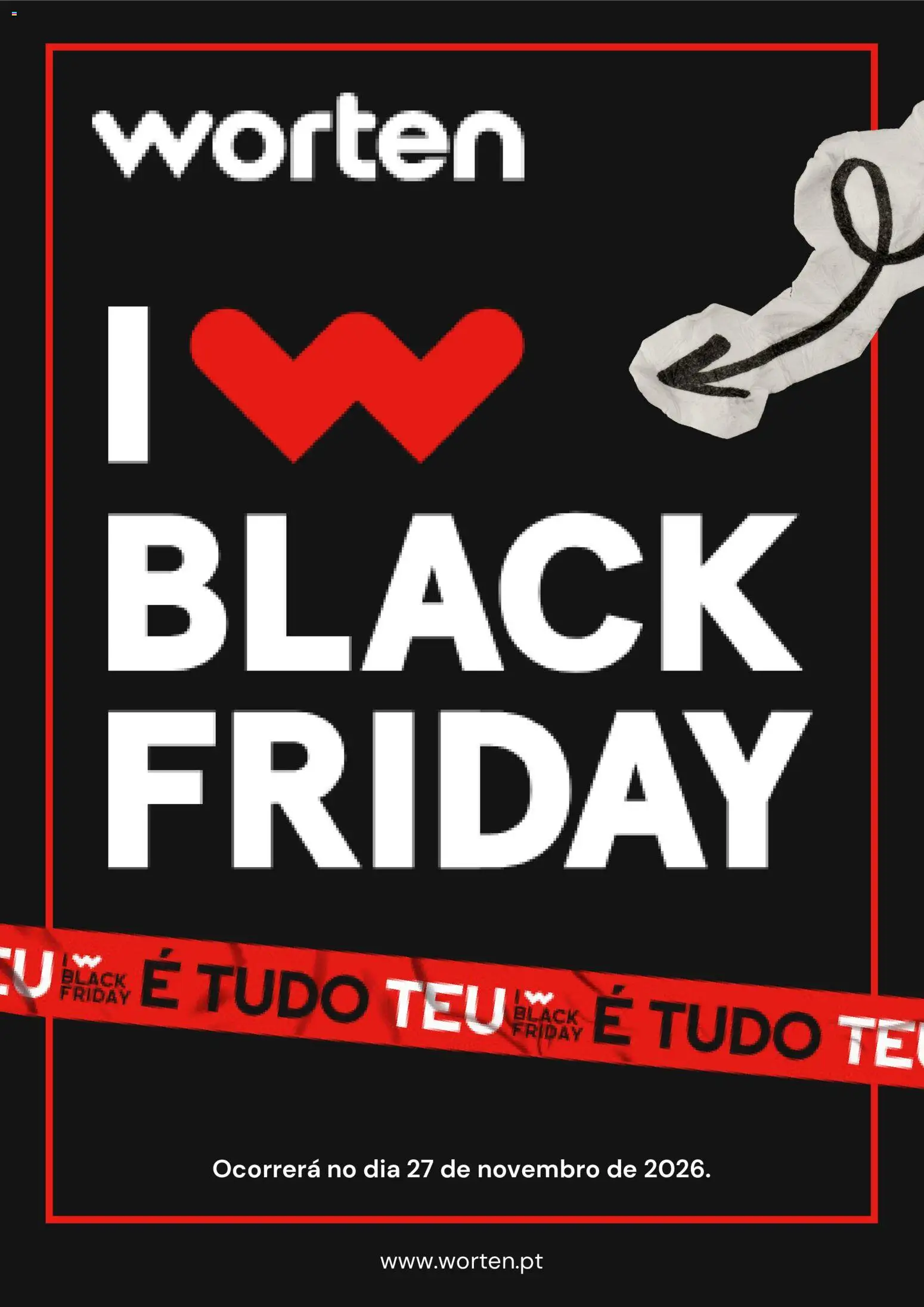 Worten Black Friday aviso │ válido de 27/11/2026 | Página: 1