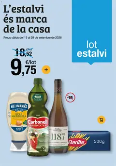Vista previa Bonpreu folleto válido desde el 15/09/2026