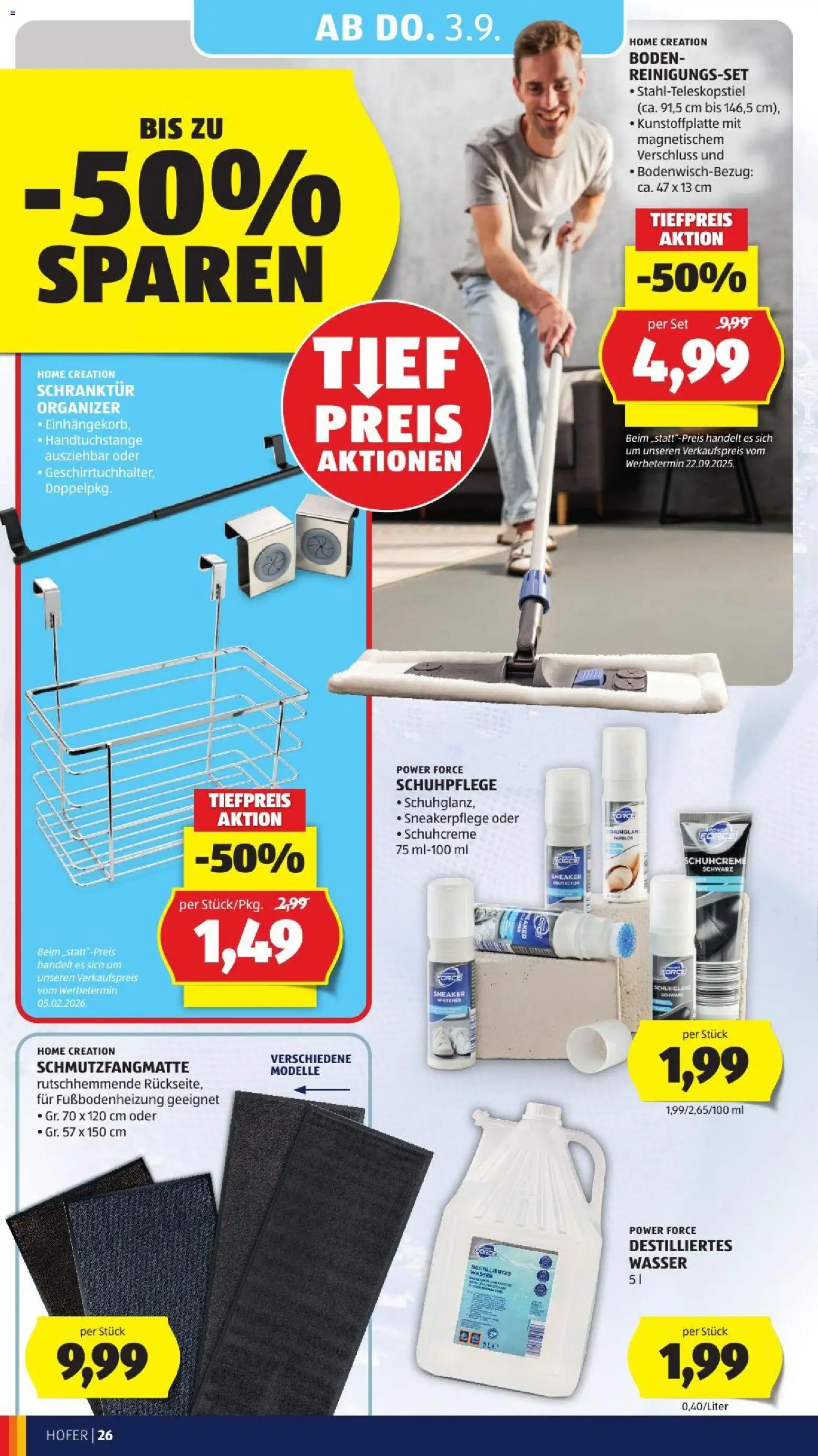 Hofer Flugblatt gültig ab 28.08.2026 | Seite: 38 | Produkte: Wasser