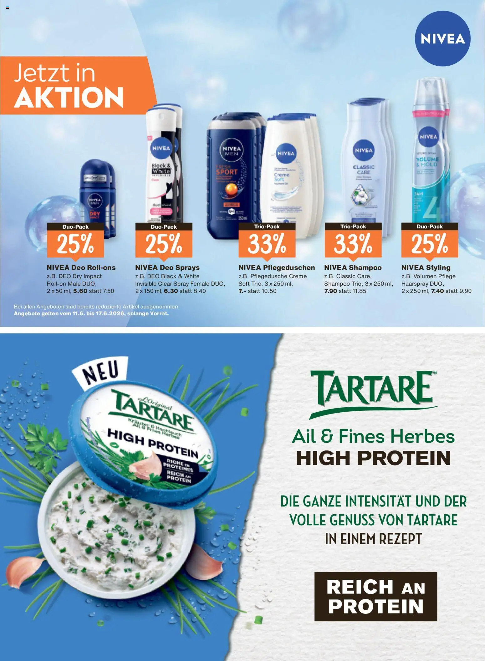 Migros aktionen Magazin – gültig ab 10.06.2026 | Seite: 48 | Produkte: Shampoo, Haarspray, Shower Gel, Knoblauch