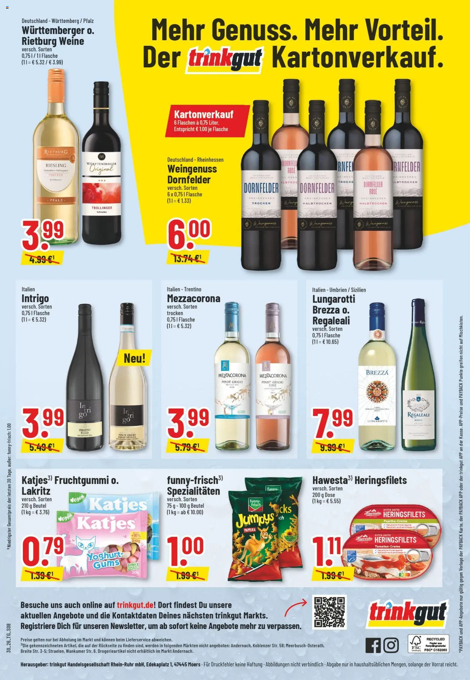 Trinkgut Prospekt – gültig ab 20.07.2026 | Seite: 10 | Produkte: Katjes, Paprika
