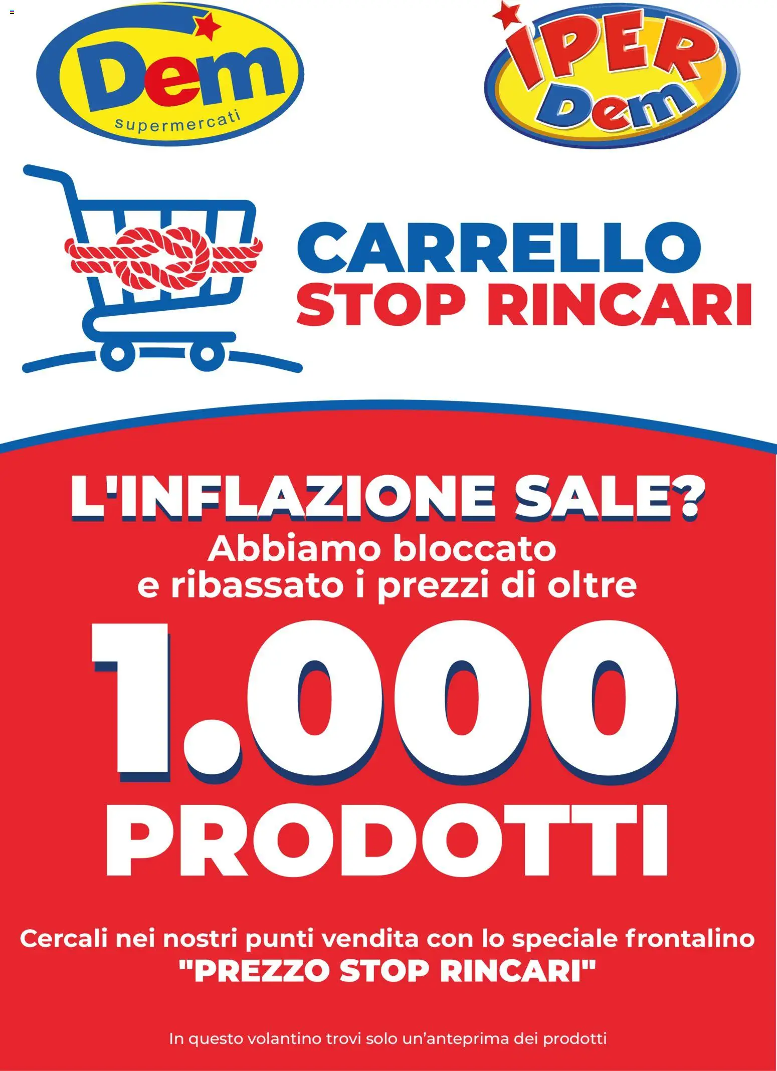 Volantino DEM del 30/06/2026 | Pagina: 1 | Prodotti: Sale, Carrello