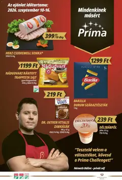CBA Príma akciós újság - amely érvényes a következő dátumtól: 2026.09.10.