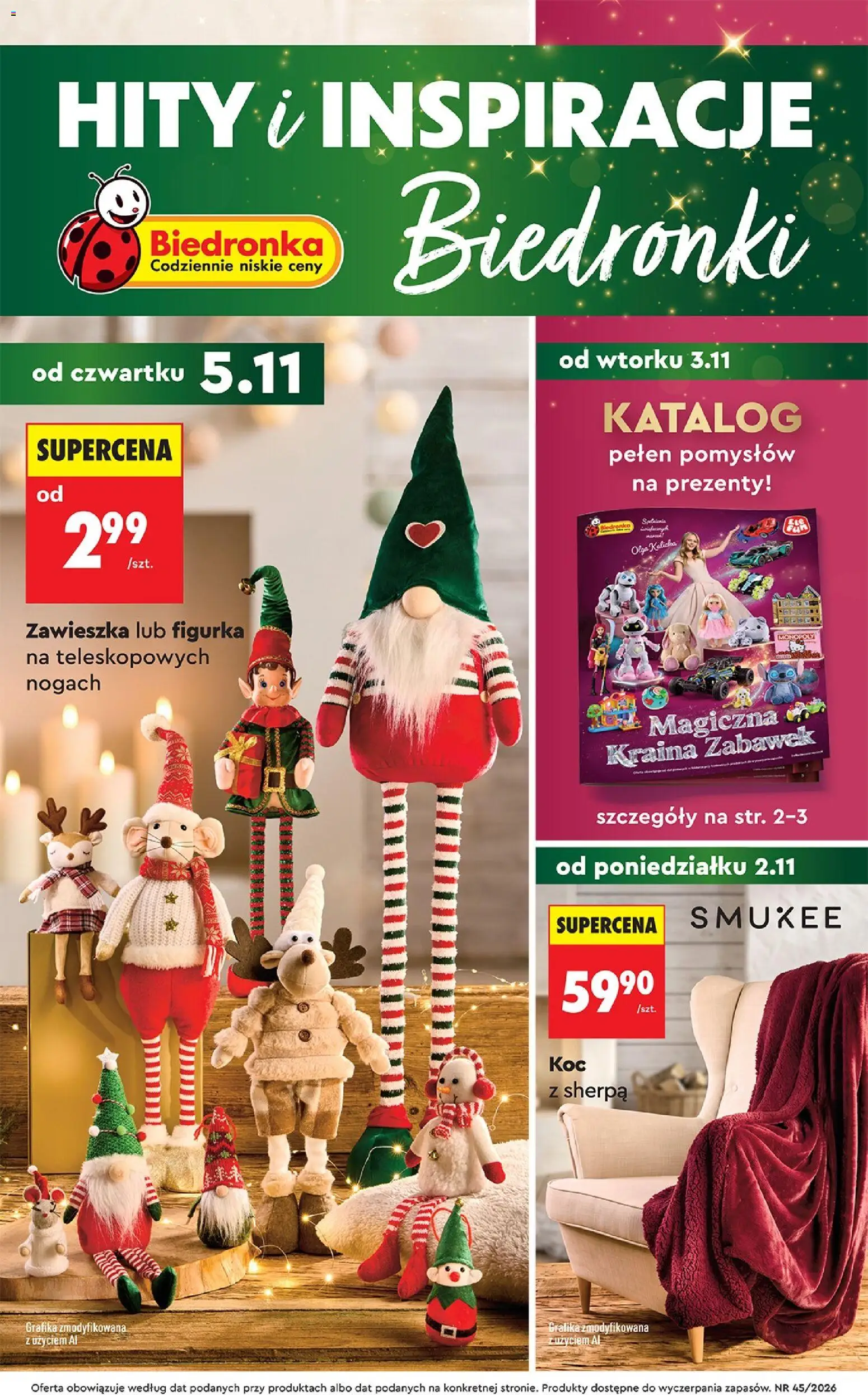 Biedronka Black Friday od 31.10.2026 | Strona: 1 | Produkty: Koc