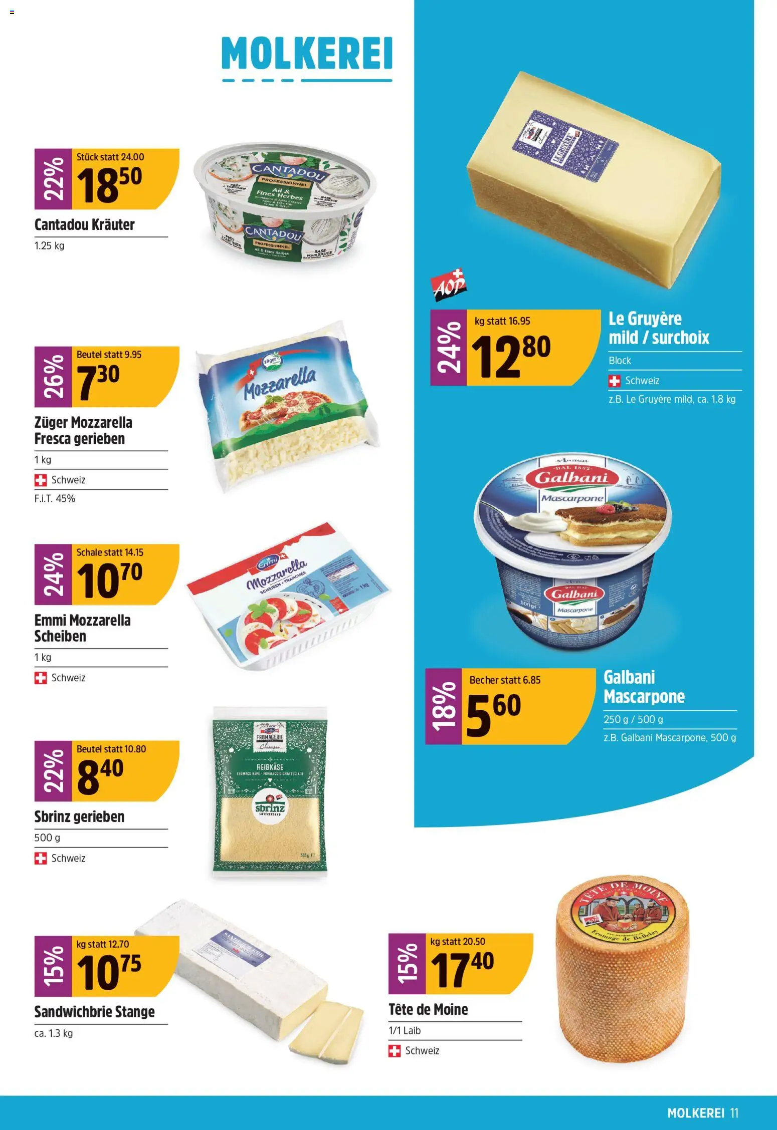 TopCC aktionen – gültig ab 11.05.2026 | Seite: 11 | Produkte: Mascarpone
