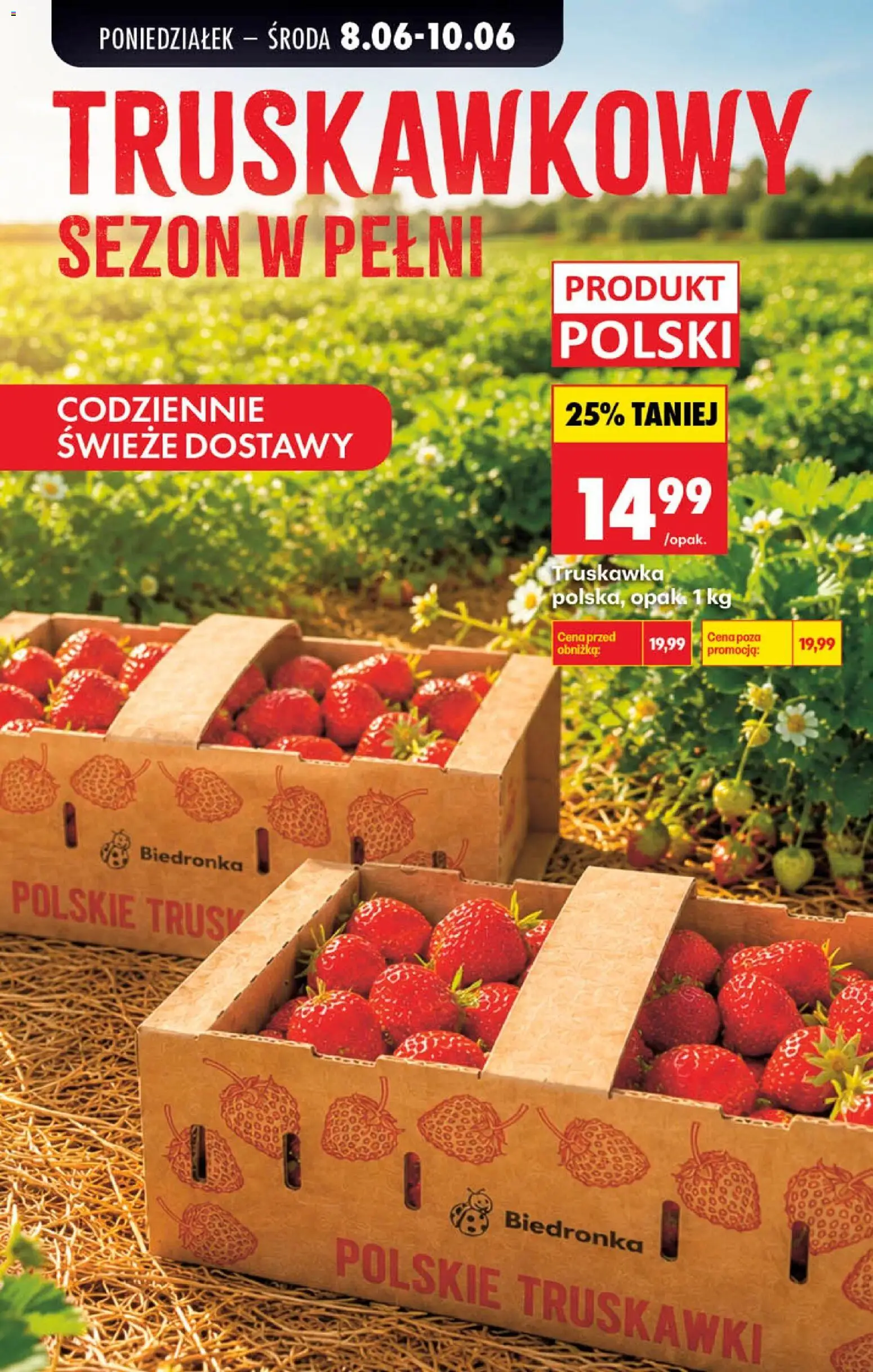 Biedronka gazetka od poniedziałku od 08.06.2026 | Strona: 87 | Produkty: Truskawki