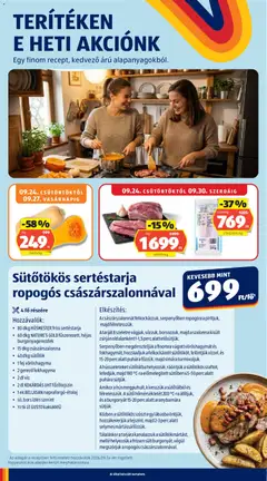 Aldi akciós újság - amely érvényes a következő dátumtól: 2026.09.24. | Oldal: 10 | Termékek: Vöröshagyma, Lé, Főzőtejszín, Császárszalonna