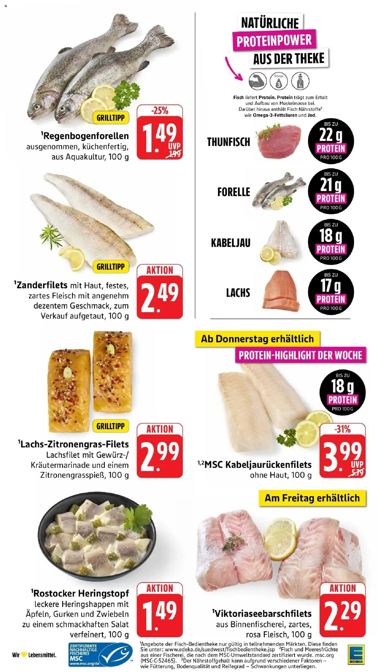 Edeka Prospekt Karlsbad-Langensteinbach (ab 10.08.2026) » Angebote Online | Seite: 9 | Produkte: Theke, Thunfisch, Lachs, Fleisch