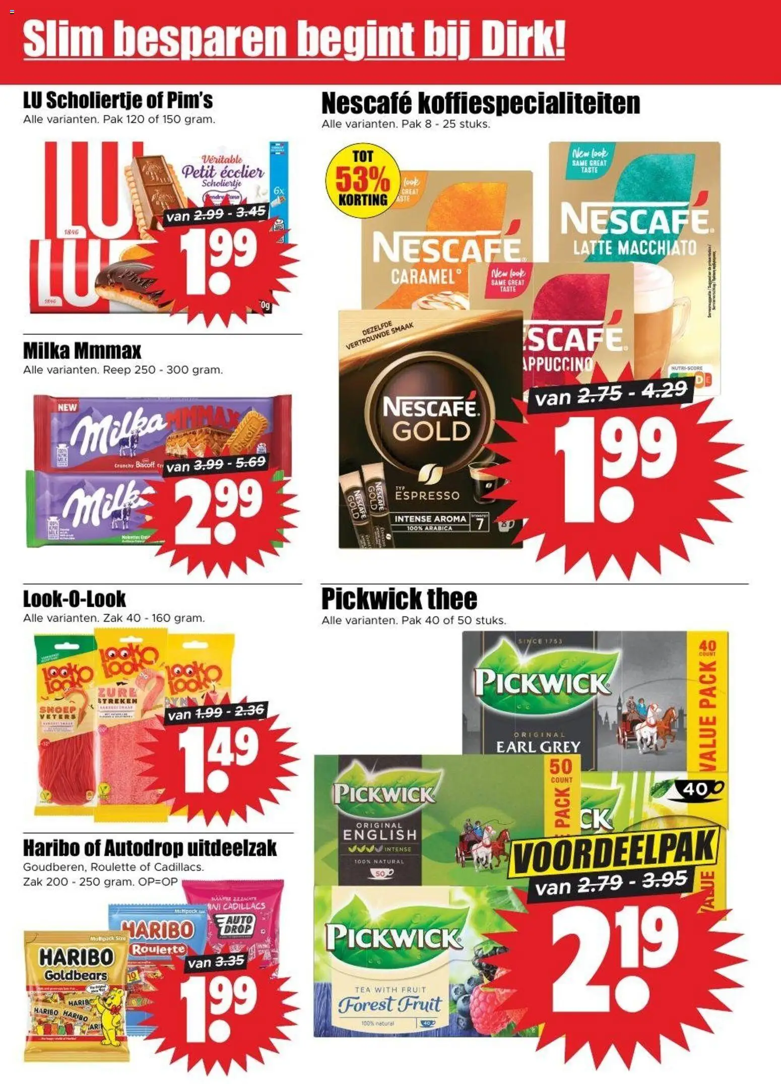 {H1} | Pagina: 18 | Producten: Thee, Fruit, Nescafe, Snoep