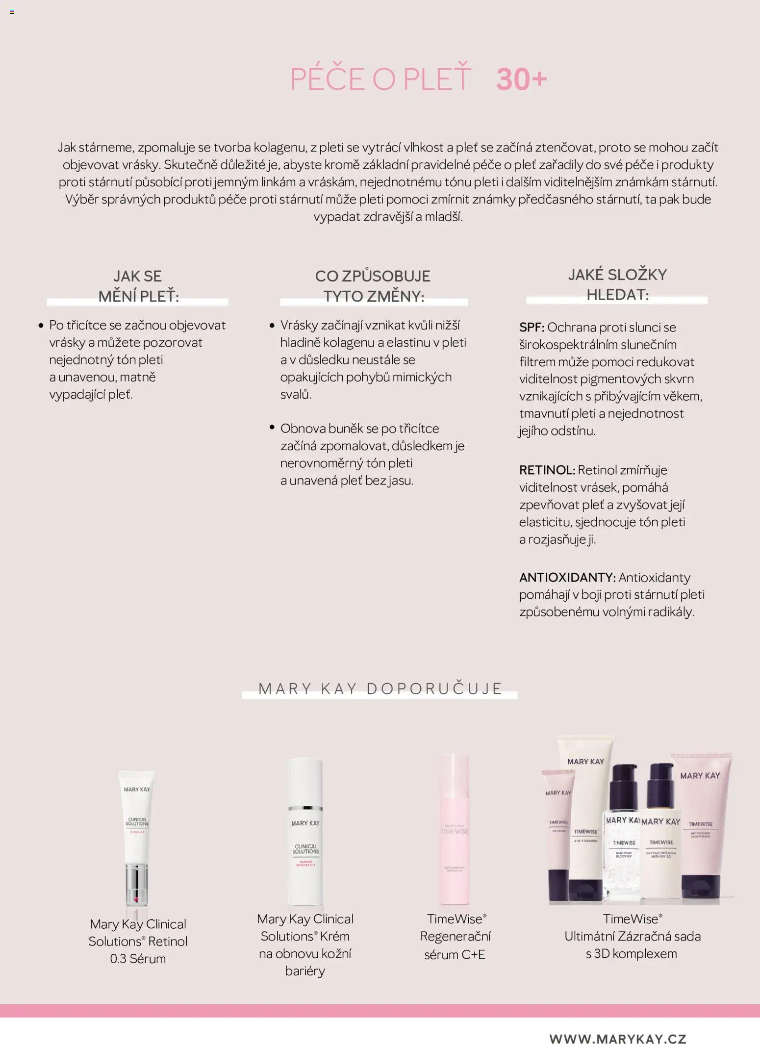 Mary Kay katalog - Průvodce péčí o pleť od 03.08.2026 | Strana: 23 | Produkty: Známky, Sérum, Krém