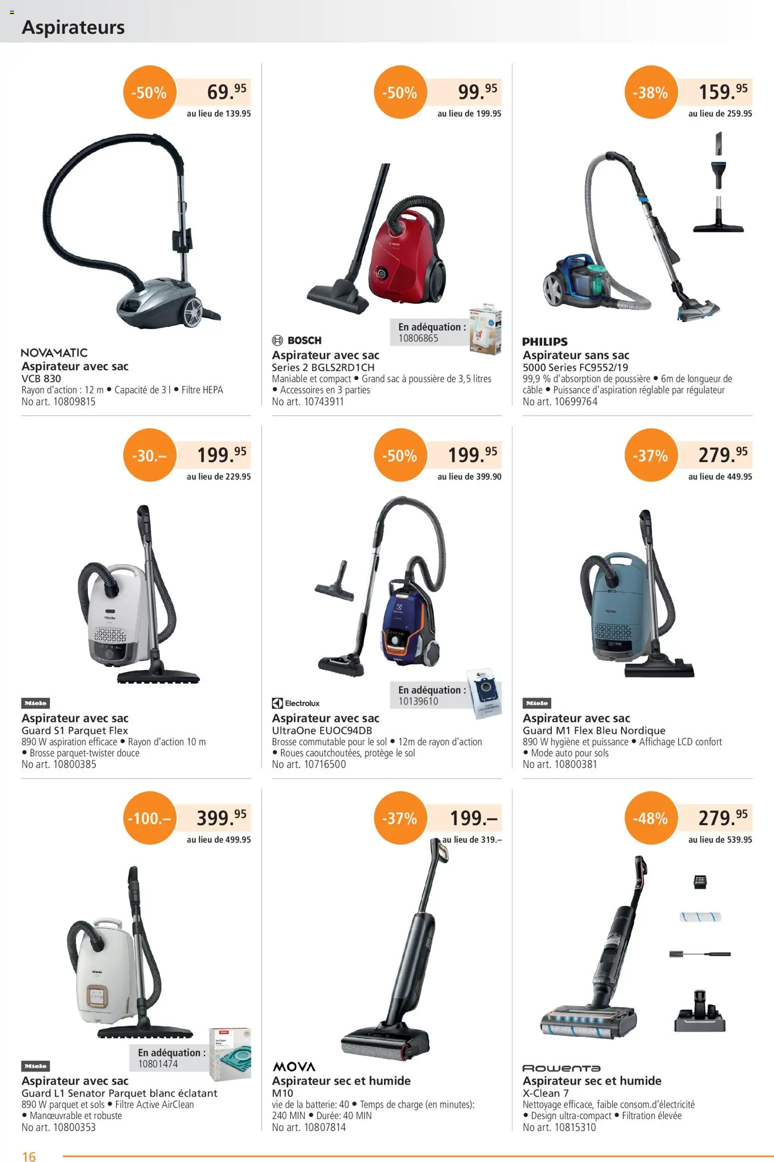Fust aktionen FR – gültig ab 01.05.2026 | Seite: 16 | Produkte: Batterie, Miele, Bosch, Philips