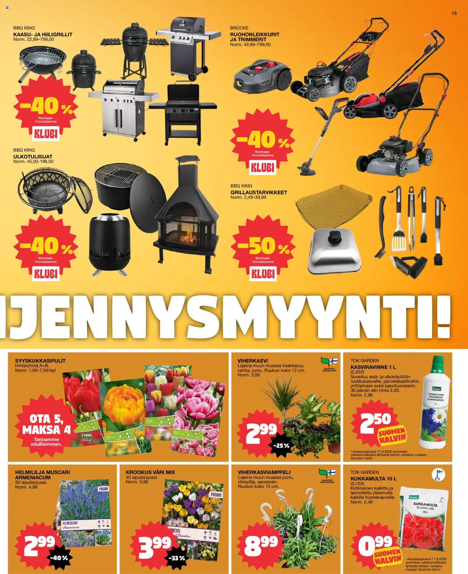 Tokmanni tarjoukset – voimassa 31/08/2026 alkaen | Sivu: 15