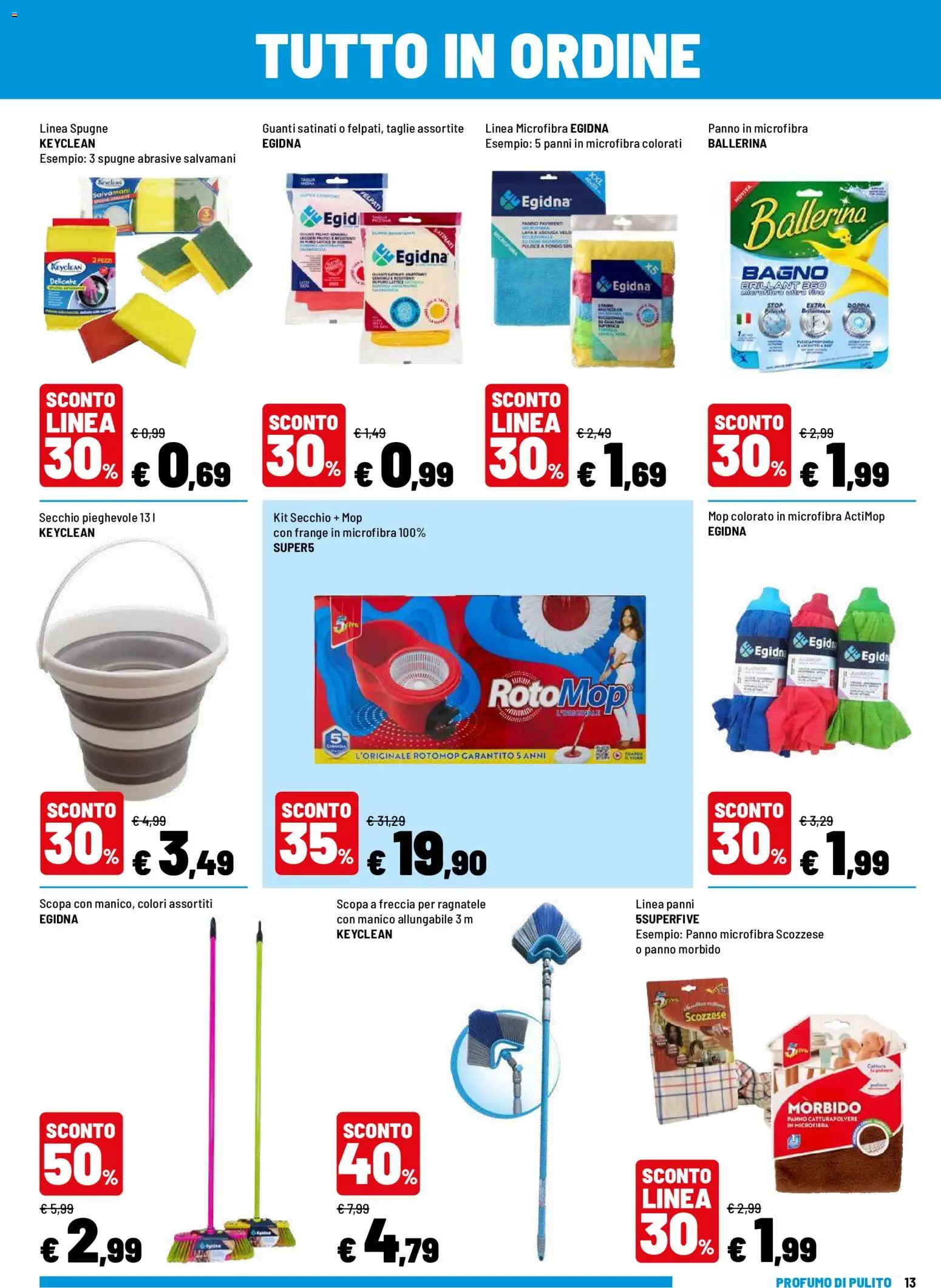Volantino Iper del 03/09/2026 | Pagina: 13 | Prodotti: Panno microfibra, Guanti, Panni, Spugne