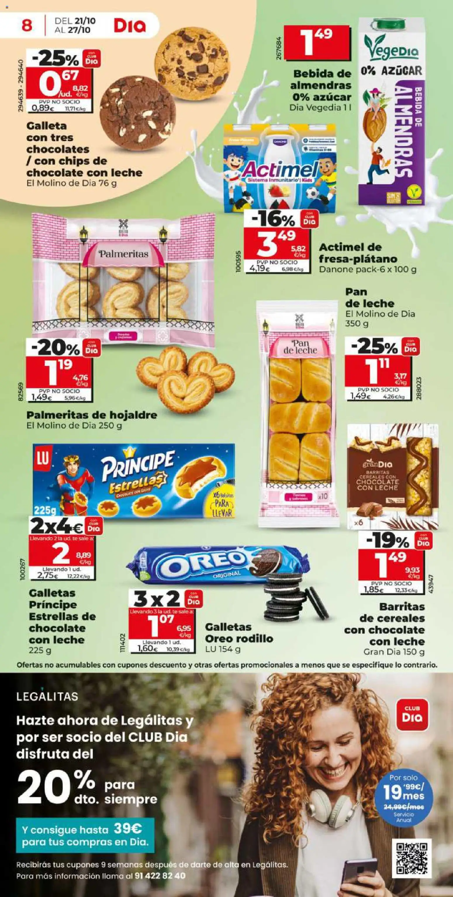 Dia - folleto │ válido desde el 21/10/2026 | Página: 8 | Productos: Chocolate, Cereales, Té, Azúcar
