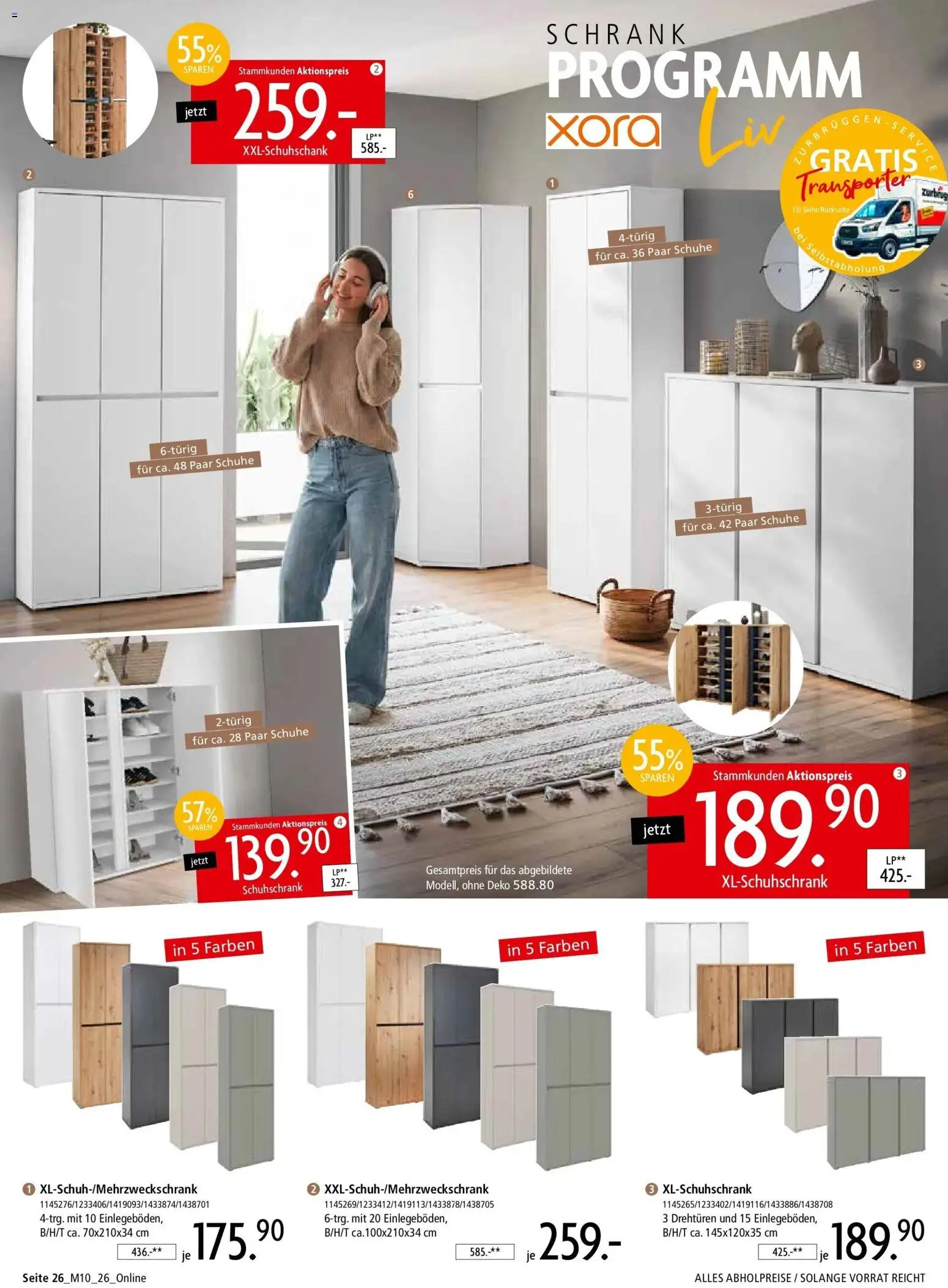 Zurbrüggen - Zurbrüggen: Mitnahme Möbel (ab 08.08.2026) zum Blättern | Seite: 28 | Produkte: Schrank