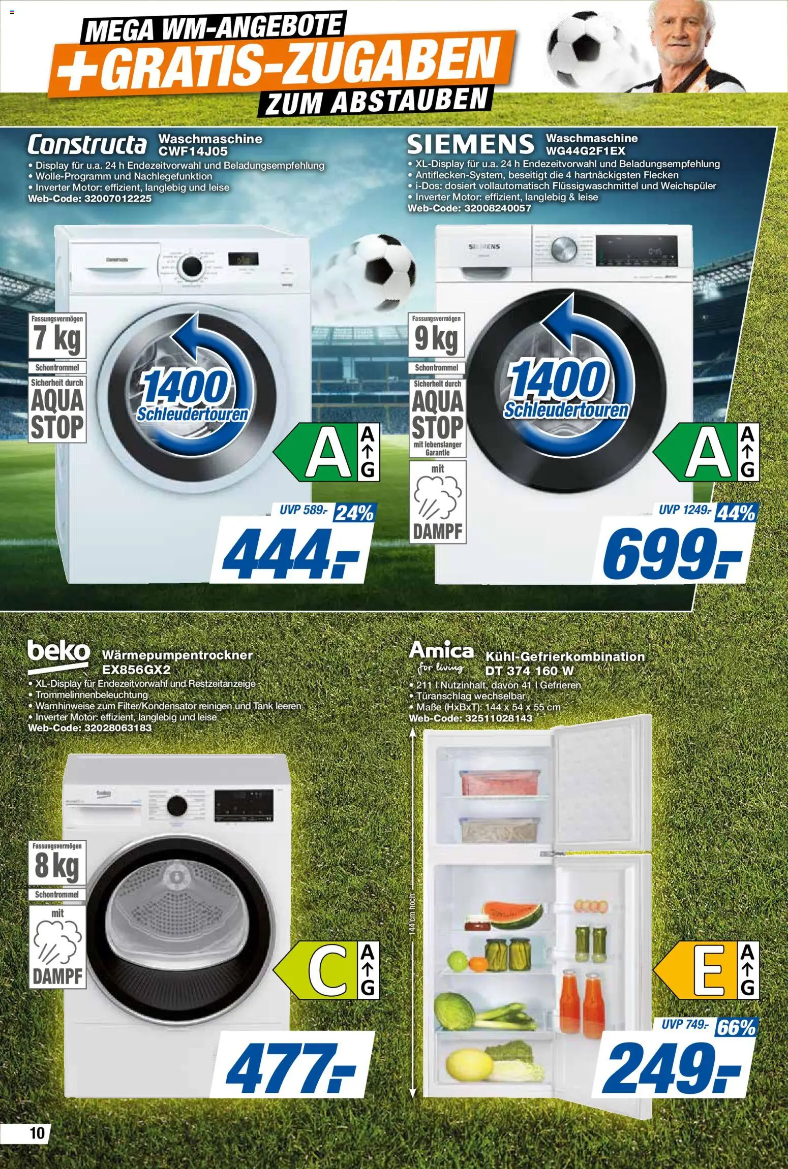 Expert Prospekt 	 – gültig ab 01.05.2026 | Seite: 10 | Produkte: Siemens, Waschmaschine, Weichspüler, Kühlgefrierkombination