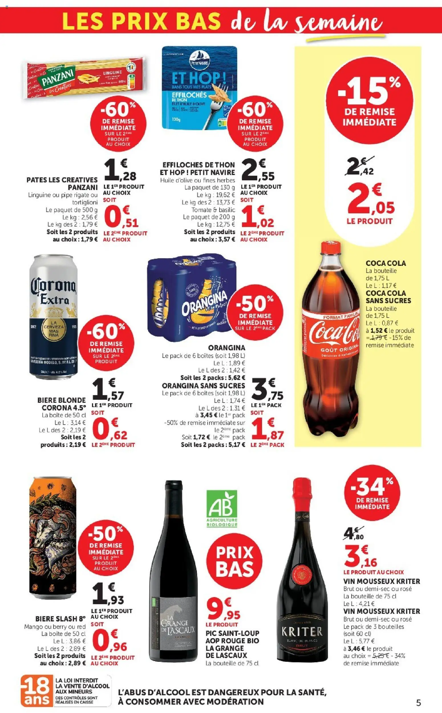 {H1} | Page: 5 | Produits: Vin mousseux, Mousseux, Thon, Vin