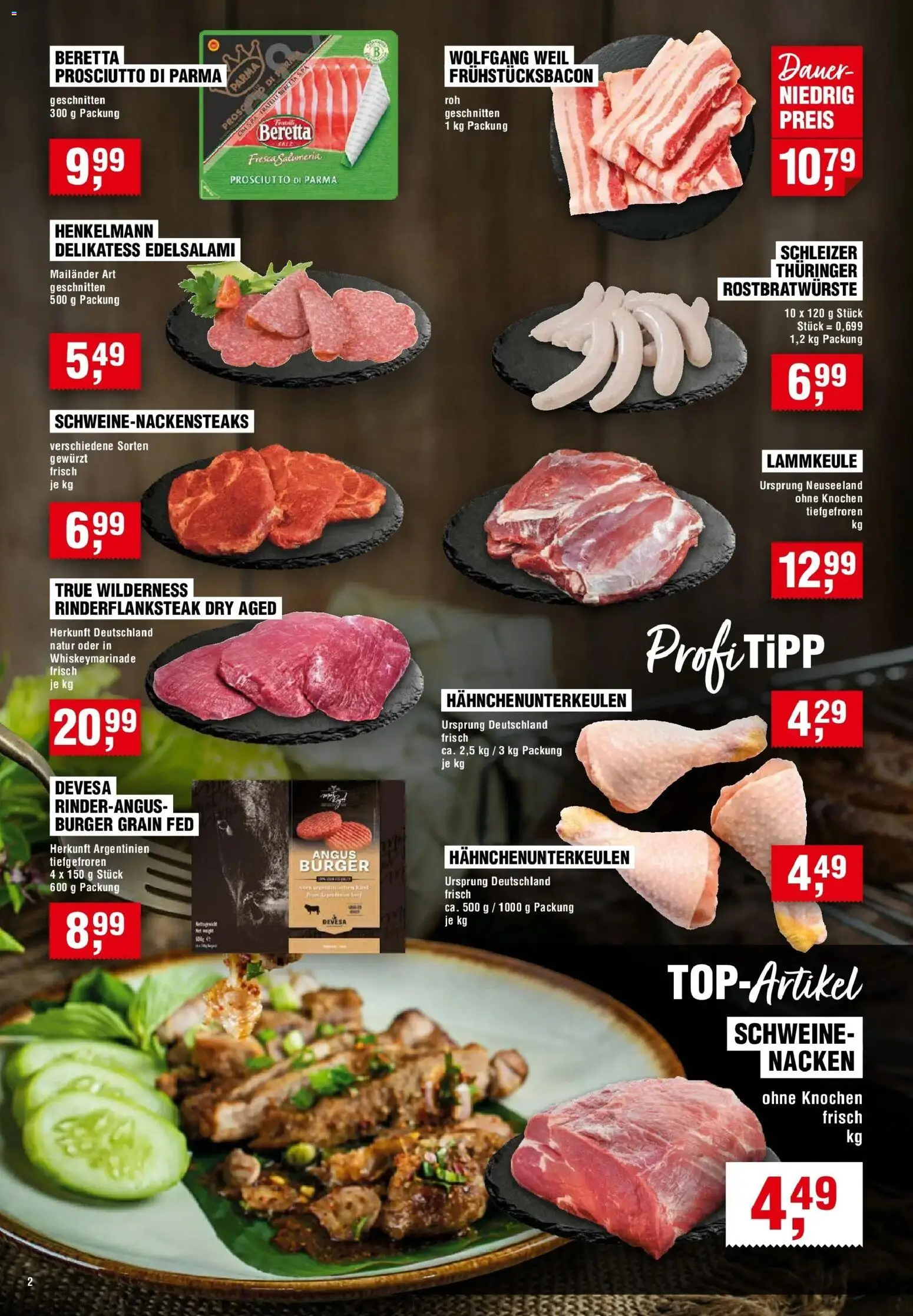 Edeka Prospekt Waldershof (ab 27.08.2026) » Angebote Online | Seite: 2 | Produkte: Lammkeule, Burger