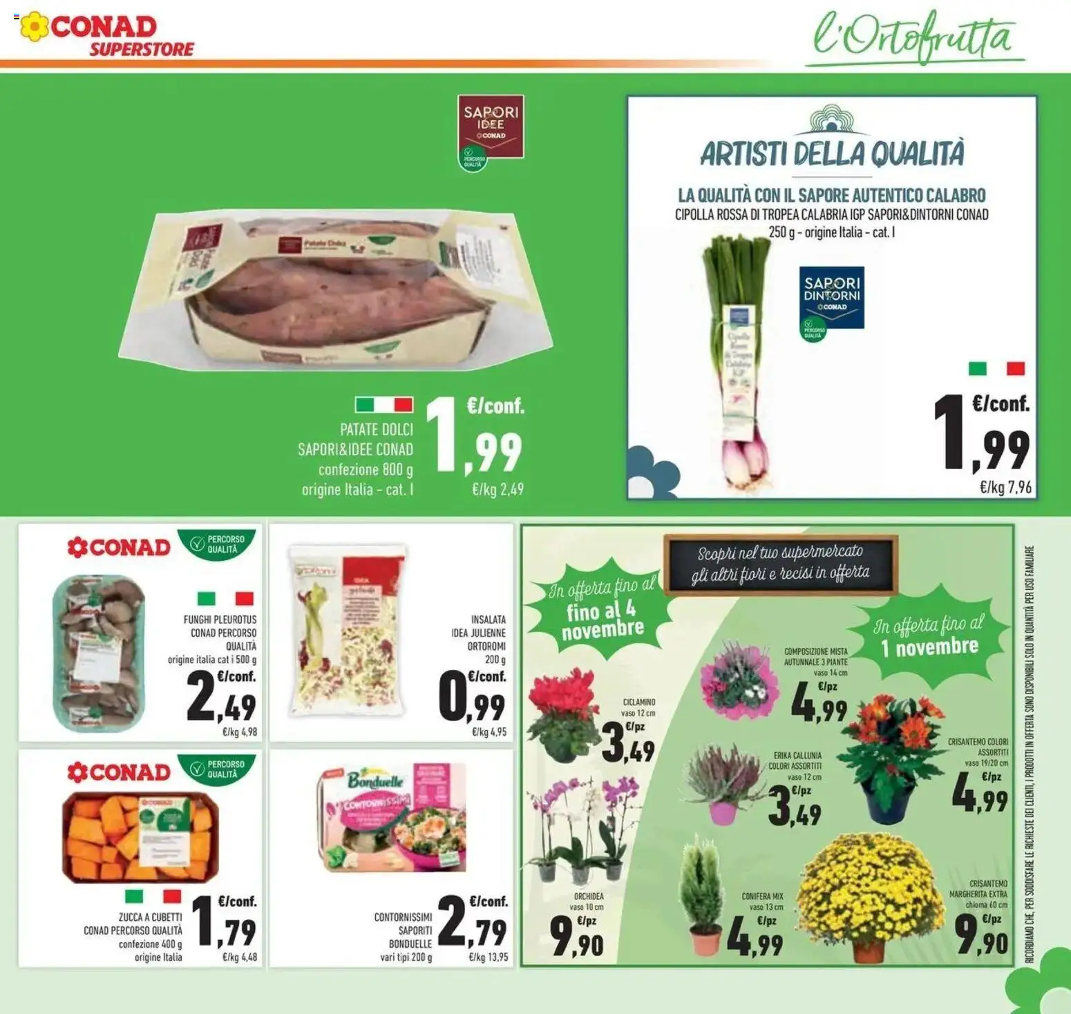 Anteprima volantino Conad dal 21/10/2026 prossima settimana | Pagina: 19 | Prodotti: Cipolla, Cipolla rossa, Zucca, Dolci