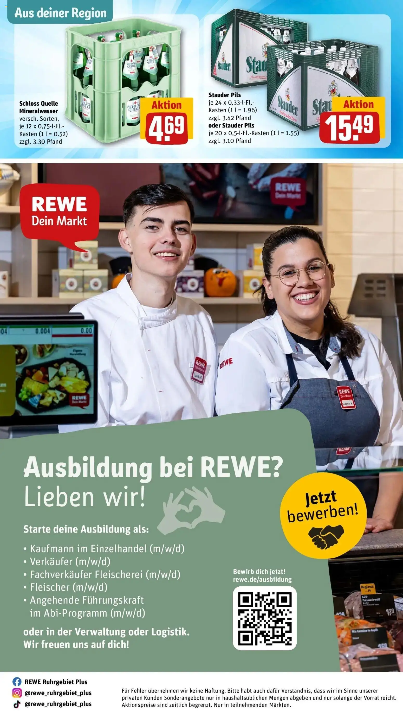 REWE Prospekt ab 03.08.2026 zum Blättern » Angebote | Seite: 29 | Produkte: Pils, Mineralwasser