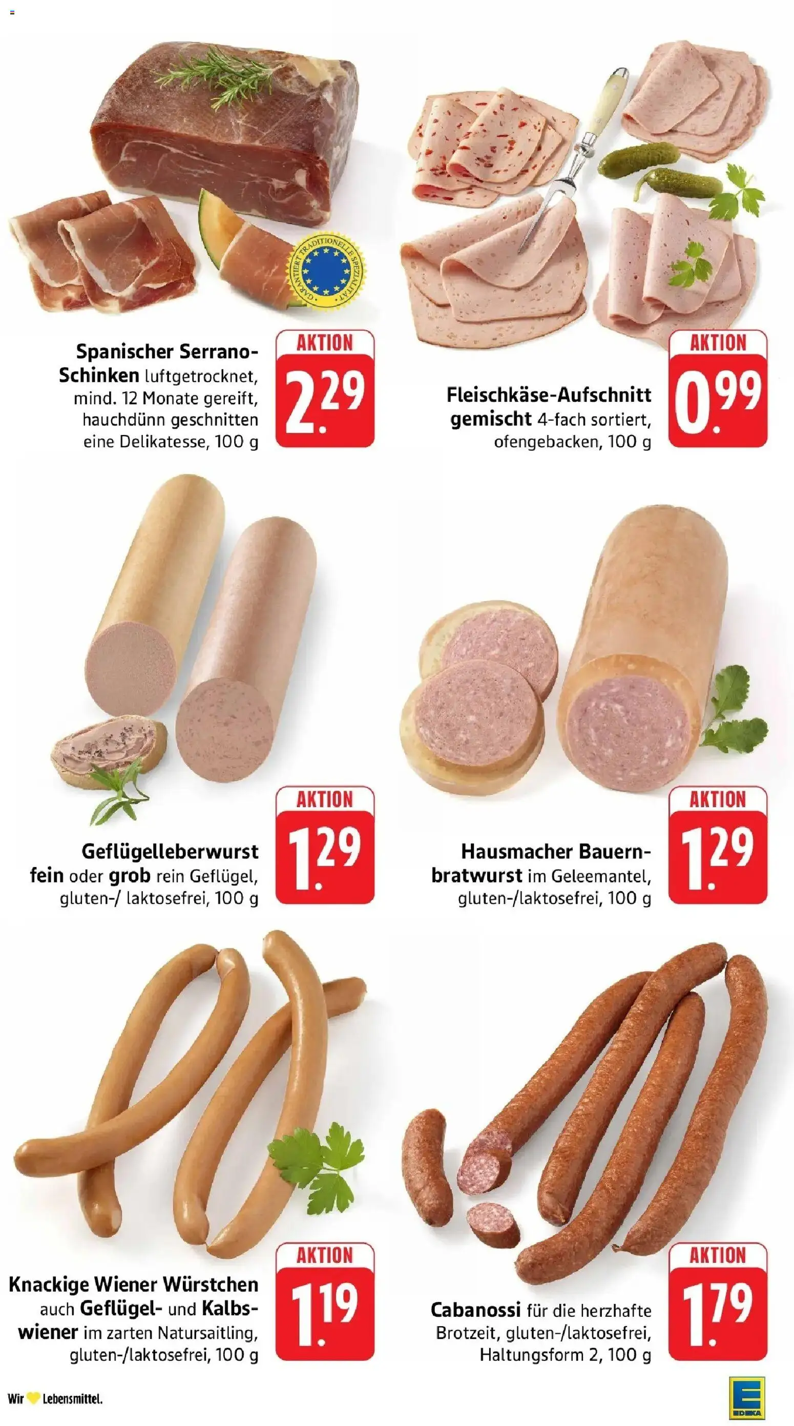 Edeka Prospekt Wolfach (ab 10.08.2026) » Angebote Online | Seite: 6 | Produkte: Wiener wurstchen, Bratwurst, Schinken