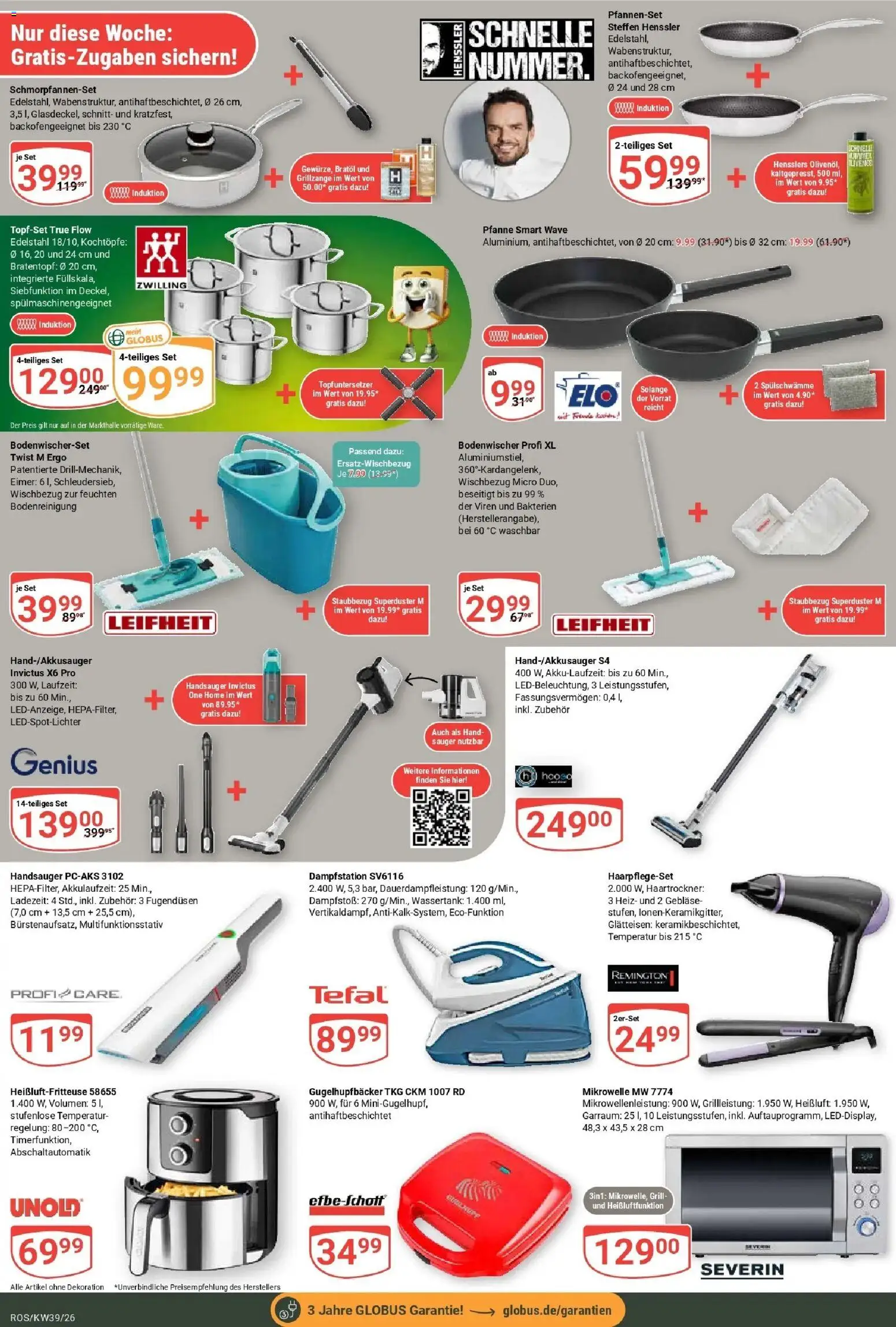 Globus Prospekt Lambrechtshagen (ab 21.09.2026) » Angebote online | Seite: 29 | Produkte: Mikrowelle, Grill, Glätteisen, Heißluftfritteuse