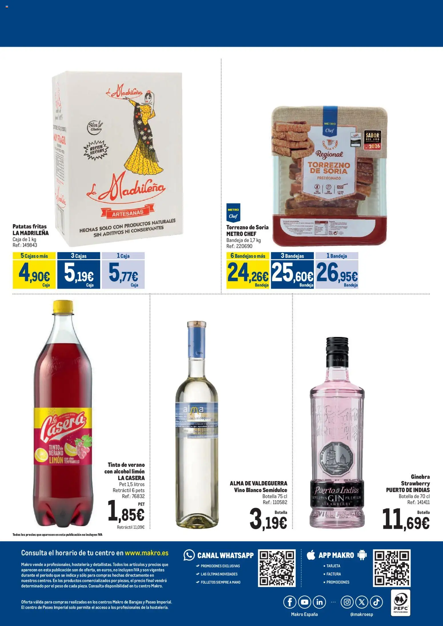 Makro Día del Orgullo Barajas y Pº Imperial │ válido desde el 11.06.2026 | Página: 4 | Productos: Vino, Peso, Bandeja, Caja