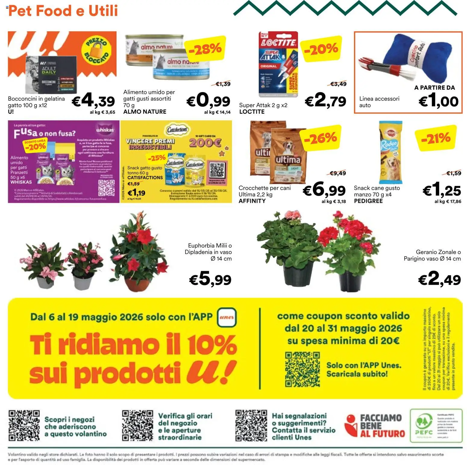 Volantino Unes del 06.05.2026 | Pagina: 24 | Prodotti: Manzo, Crocchette, Tonno, Vaso