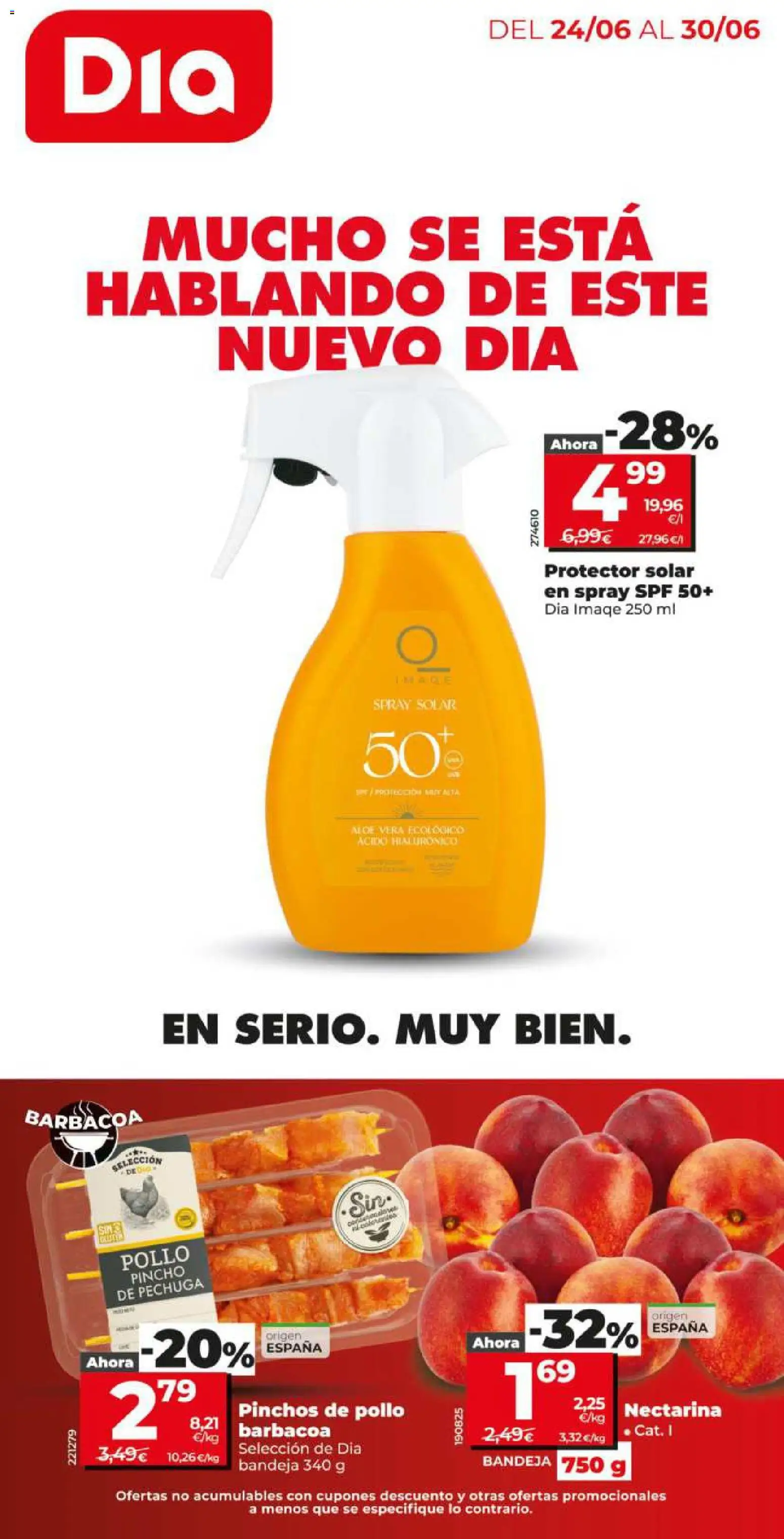 Dia - folleto Market │ válido desde el 24/06/2026 | Página: 1 | Productos: Spray solar, Protector solar, Barbacoa, Bandeja