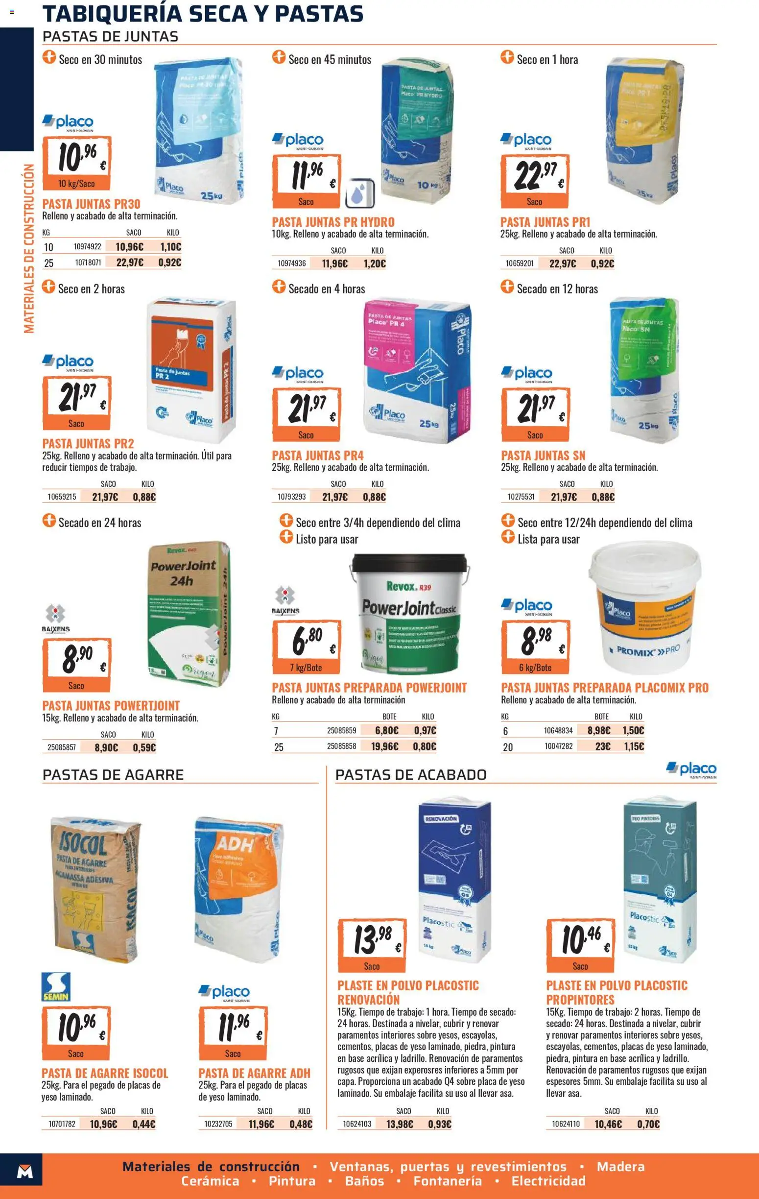 Obramat - Reformas Otono Imprenta Almacenes 16 Palma 2026 │ válido desde el 09/10/2026 | Página: 4 | Productos: Polvo, Pasta, Puertas