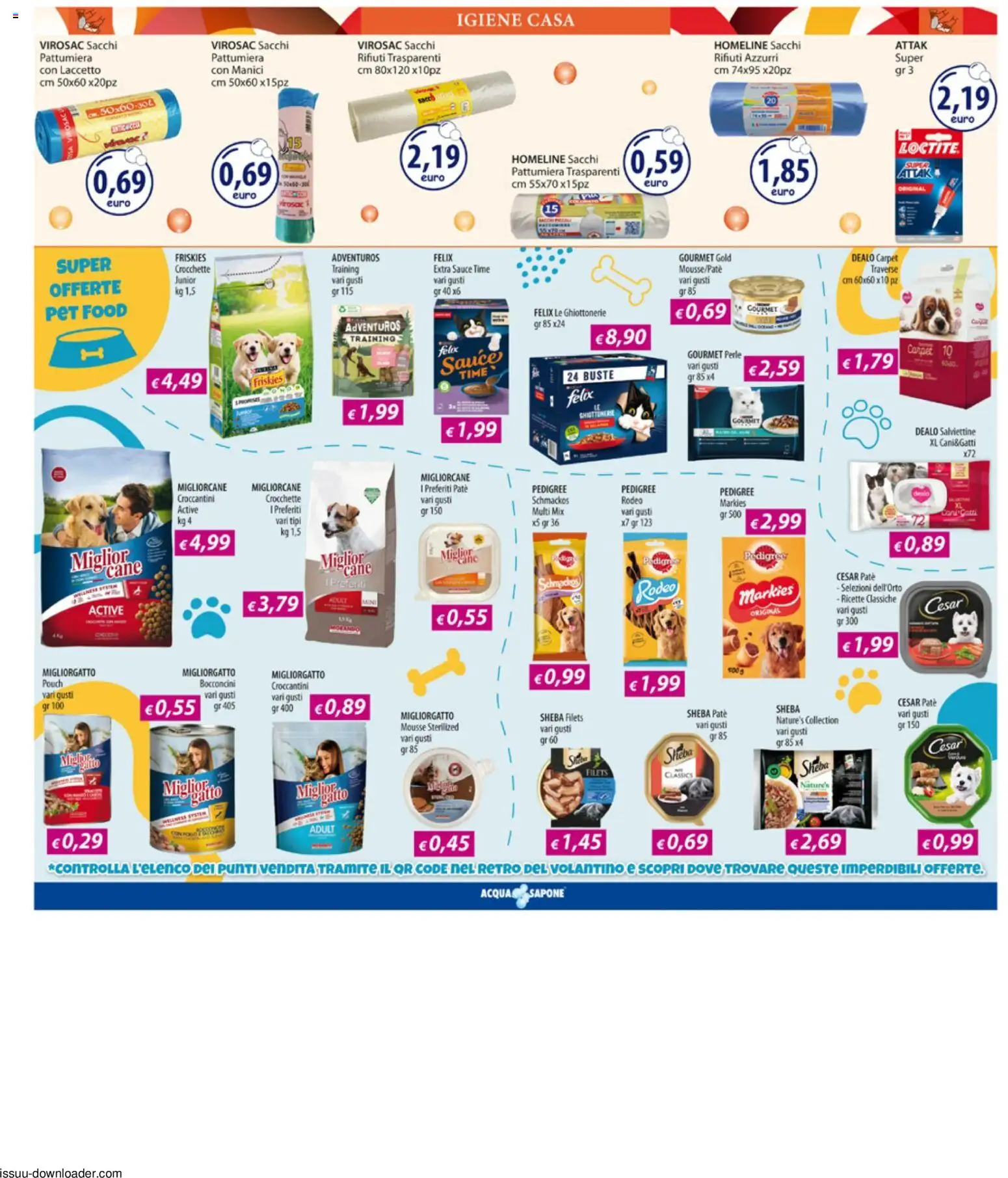 Volantino Acqua e Sapone del 10/08/2026 | Pagina: 17 | Prodotti: Paté, Sapone, Crocchette, Pattumiera