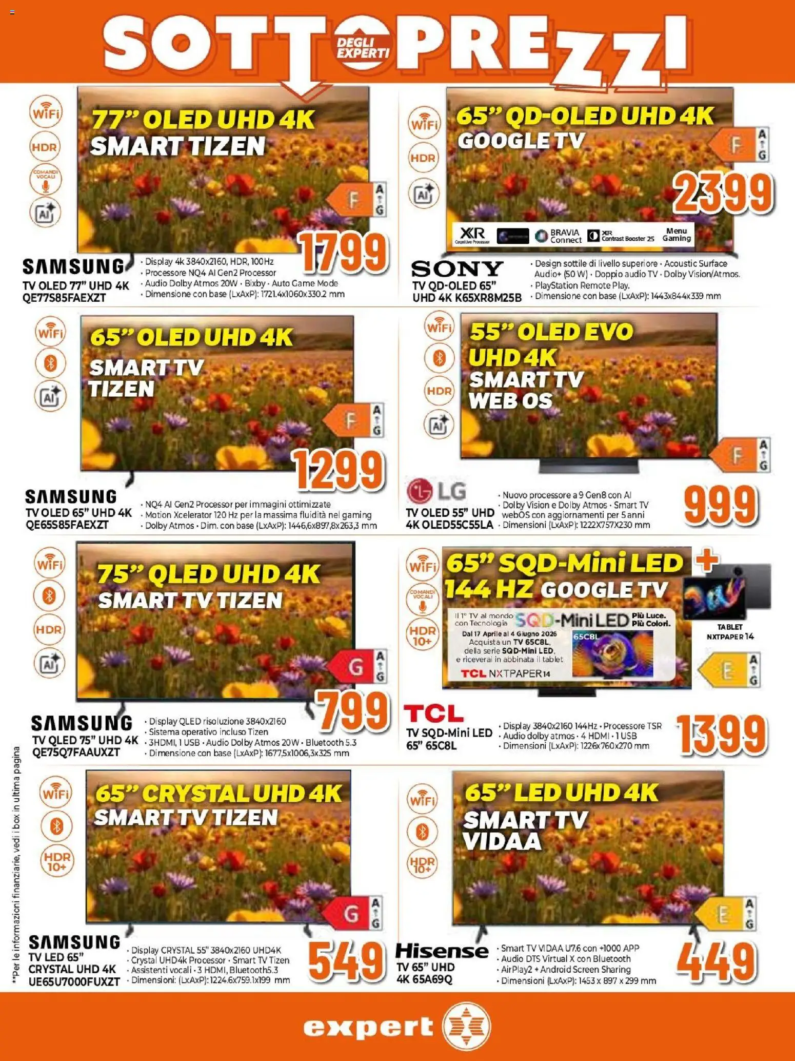 Volantino Expert del 21.05.2026 | Pagina: 10 | Prodotti: Tablet, TV, Audio, Samsung