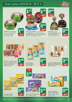ČIA MARKET leidinys galioja nuo 2026.08.18 | Puslapis: 7 | Prekių: Sausainiai, Batonas, Sūris, Duona