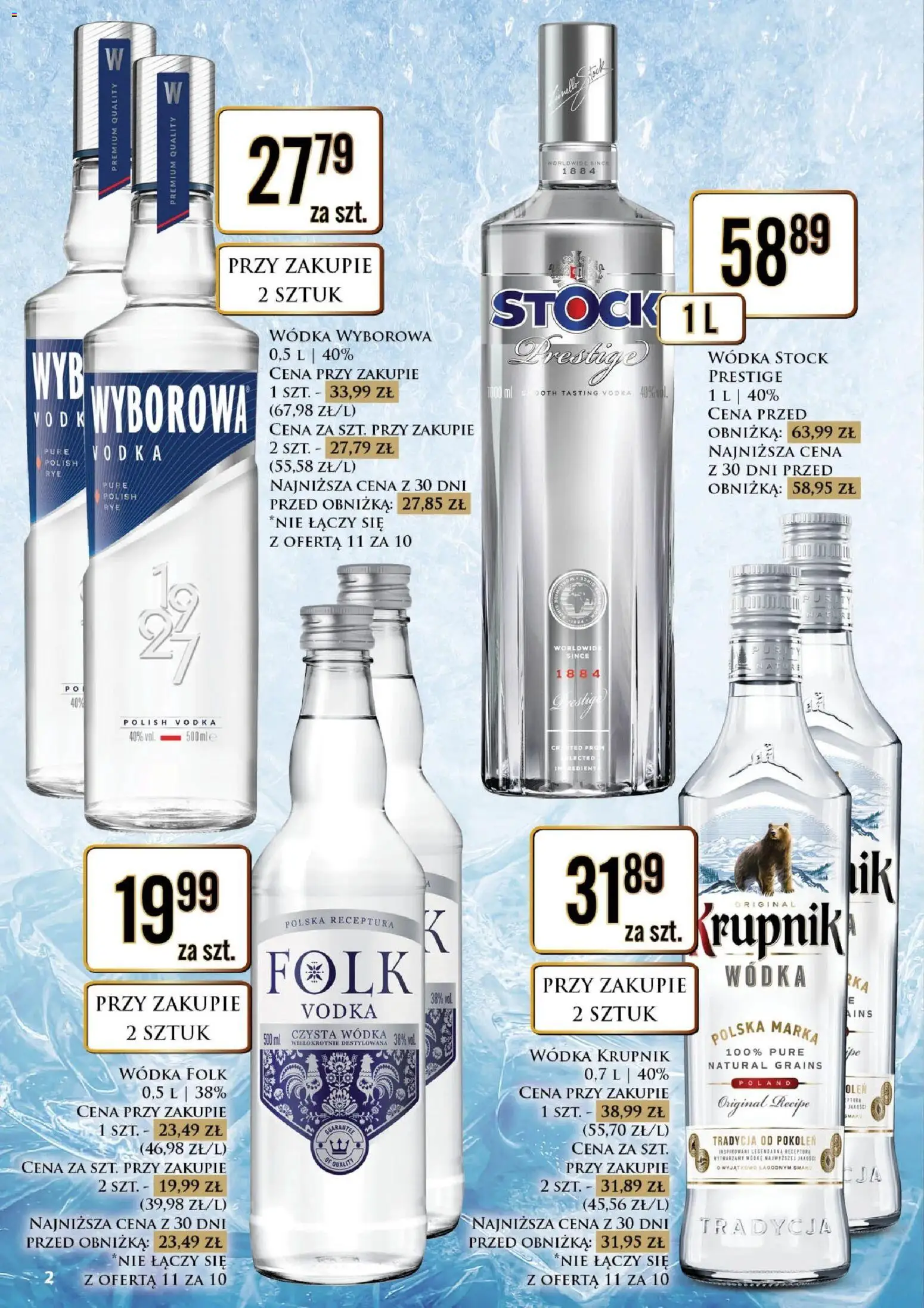 Dino gazetka alkoholowa od 21.08.2026 | Strona: 2 | Produkty: Krupnik, Wódka Stock, Vodka, Wódka