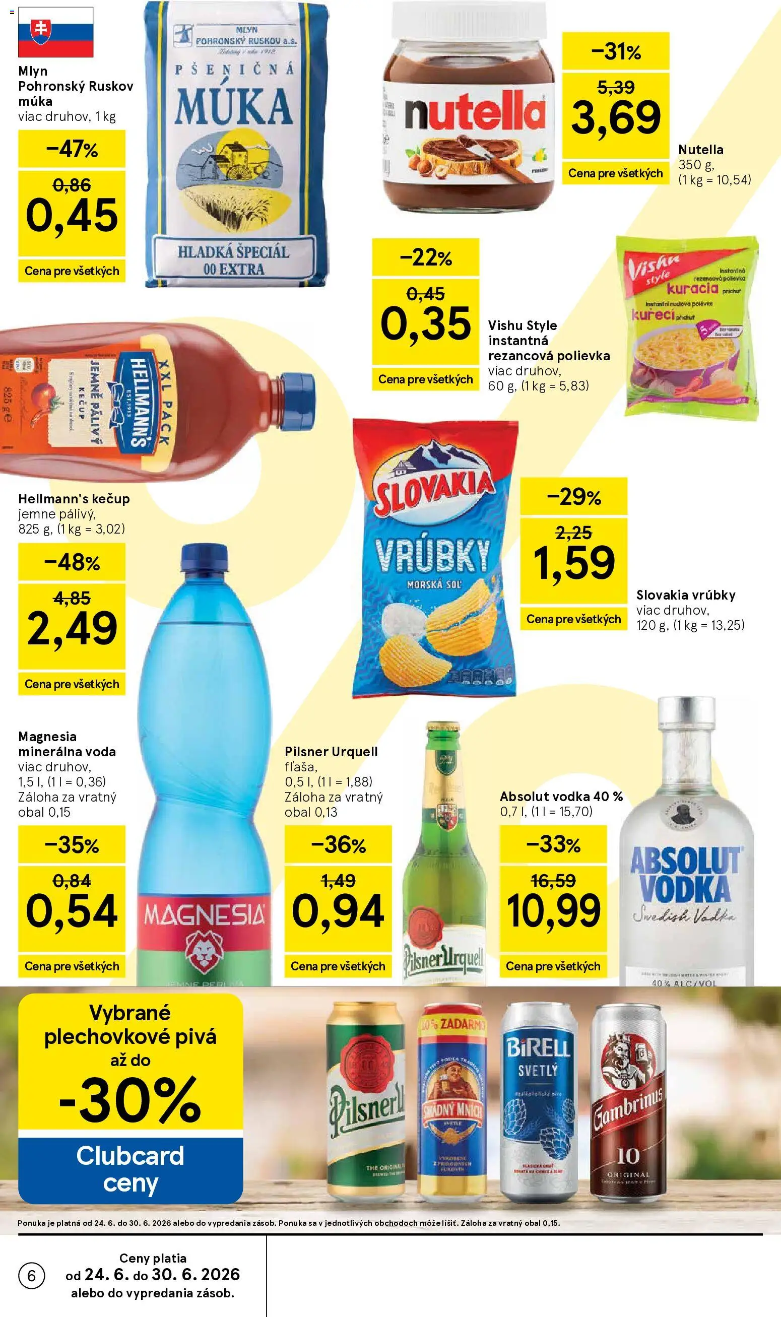 Nové Tesco akcie – leták je platný od 24.06.2026 | Strana: 6
