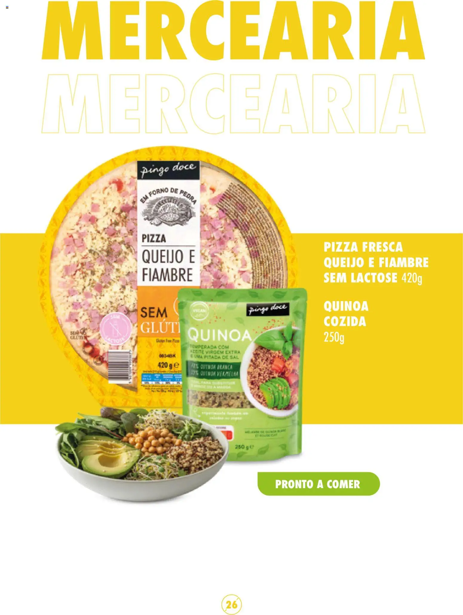 Pingo Doce Sem Glúten │ válido de 16/05/2024 | Página: 26 | Produtos: Forno, Fiambre, Mercearia, Pizza
