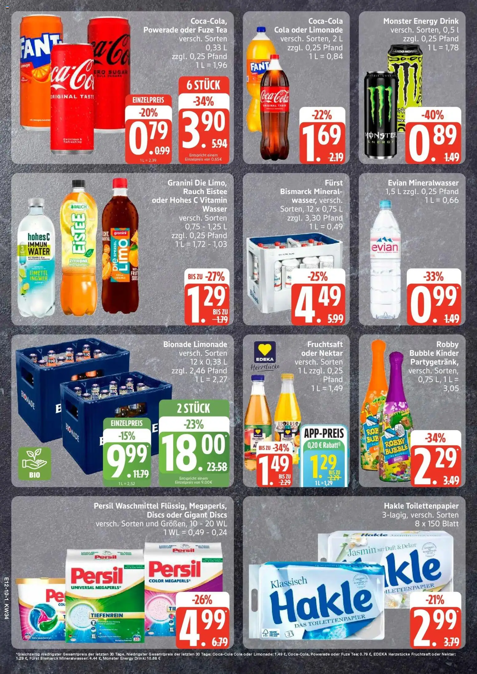 Edeka Prospekt Ammersbek (ab 17.08.2026) » Angebote Online | Seite: 10 | Produkte: Cola, Waschmittel, Granini, Limette
