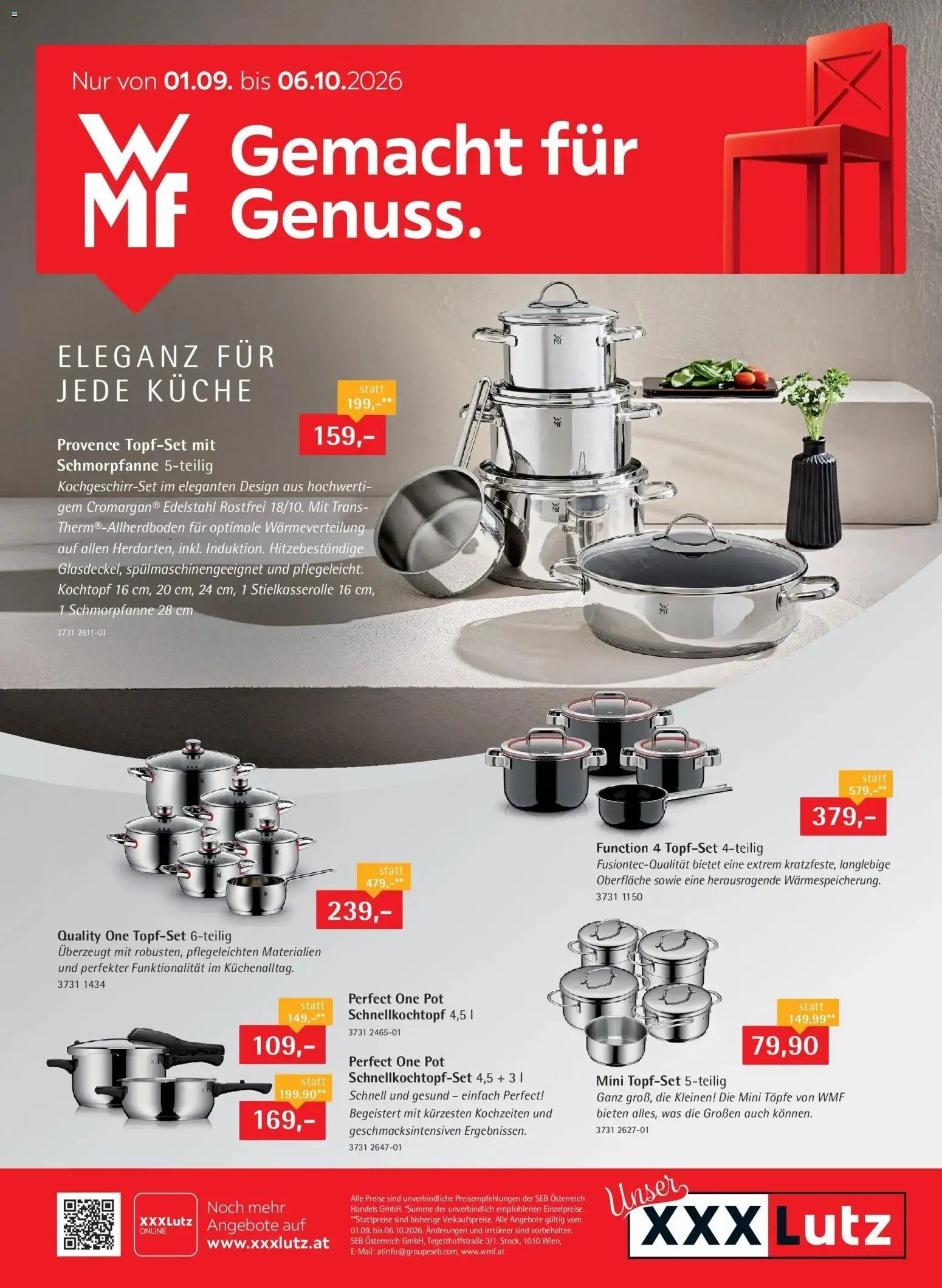 XXXLutz WMF von 01.09.2026 - Aktuelle Angebote | Seite: 1