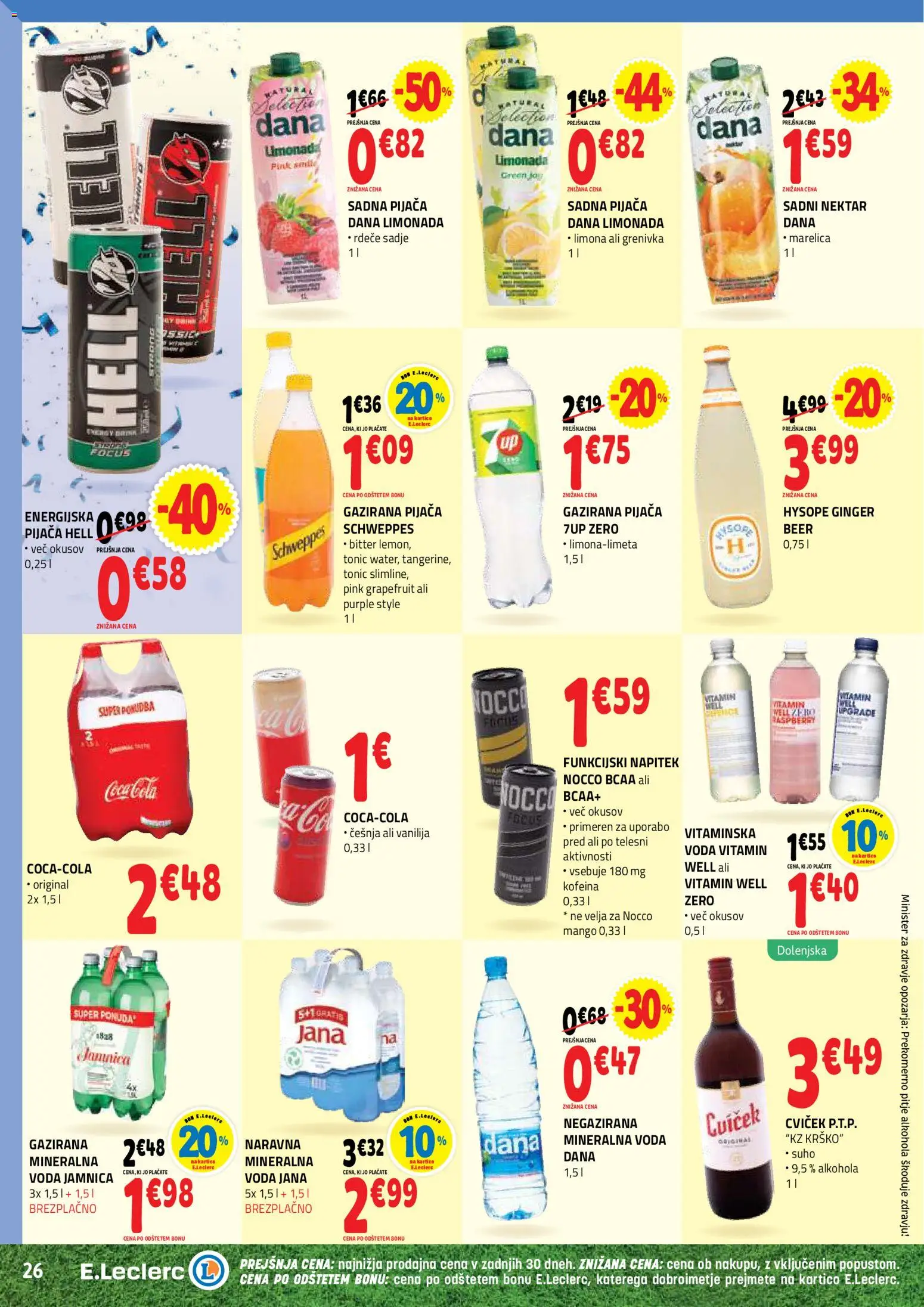 Novi E.leclerc katalog ponudbe – veljaven od 03.06.2026 | Stran: 26 | Izdelki: Grenivka, Sadje, Limona, Mango