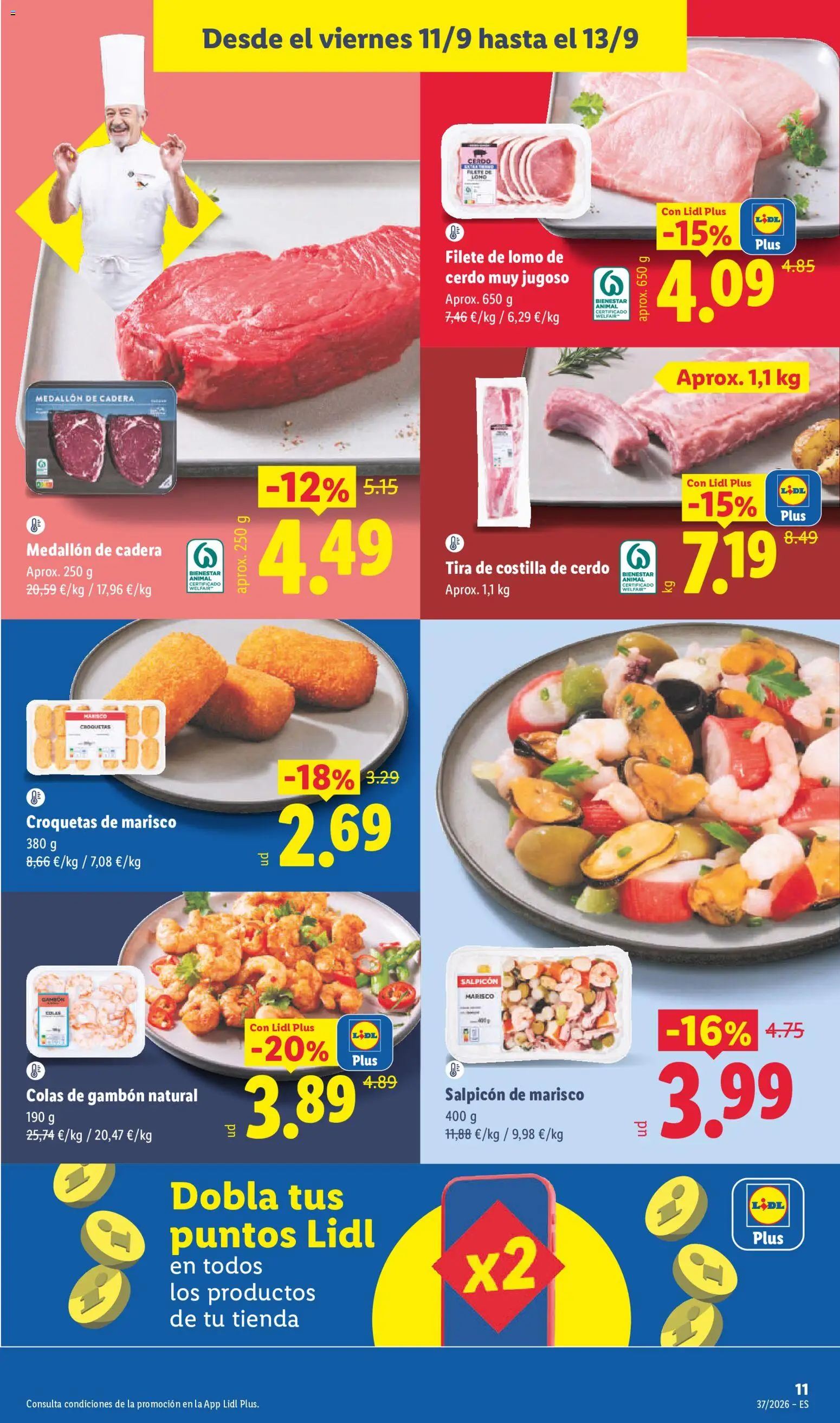 Lidl folleto │ válido desde el 07/09/2026 | Página: 33 | Productos: Lomo, Cerdo, Lomo de cerdo, Filete